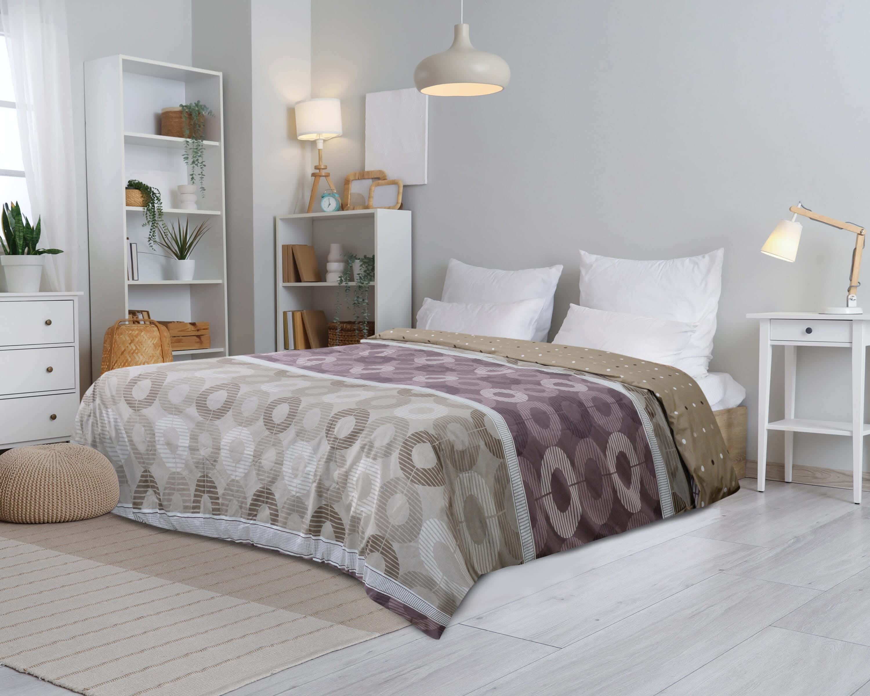 Forbed Cotton Quilt Cover, 240×240 cm, 1500 gm - Multicolor