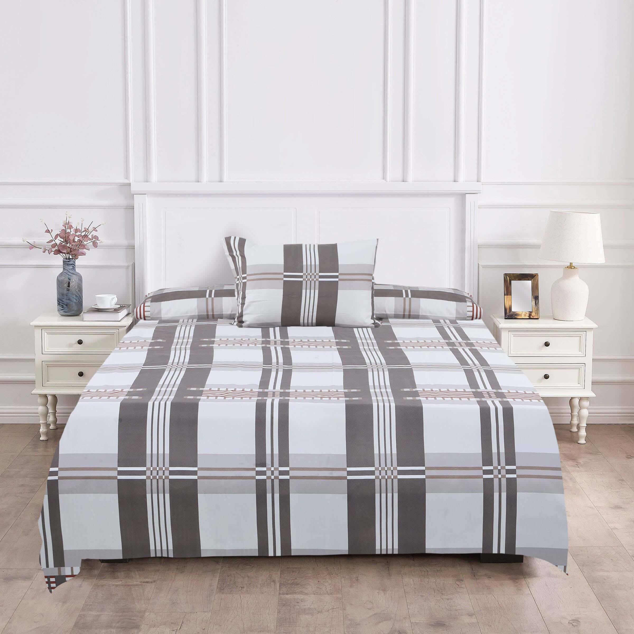 For Furniture Microfiber Bed Sheet Set Youth, 6 Pieces, 240×190 cm, 2400 gm - Multicolor