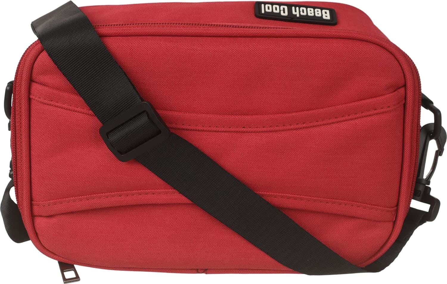 Beach Cool Thermal Bag Fabric Lined Bag for Food Preservation, 3 Liter - Red