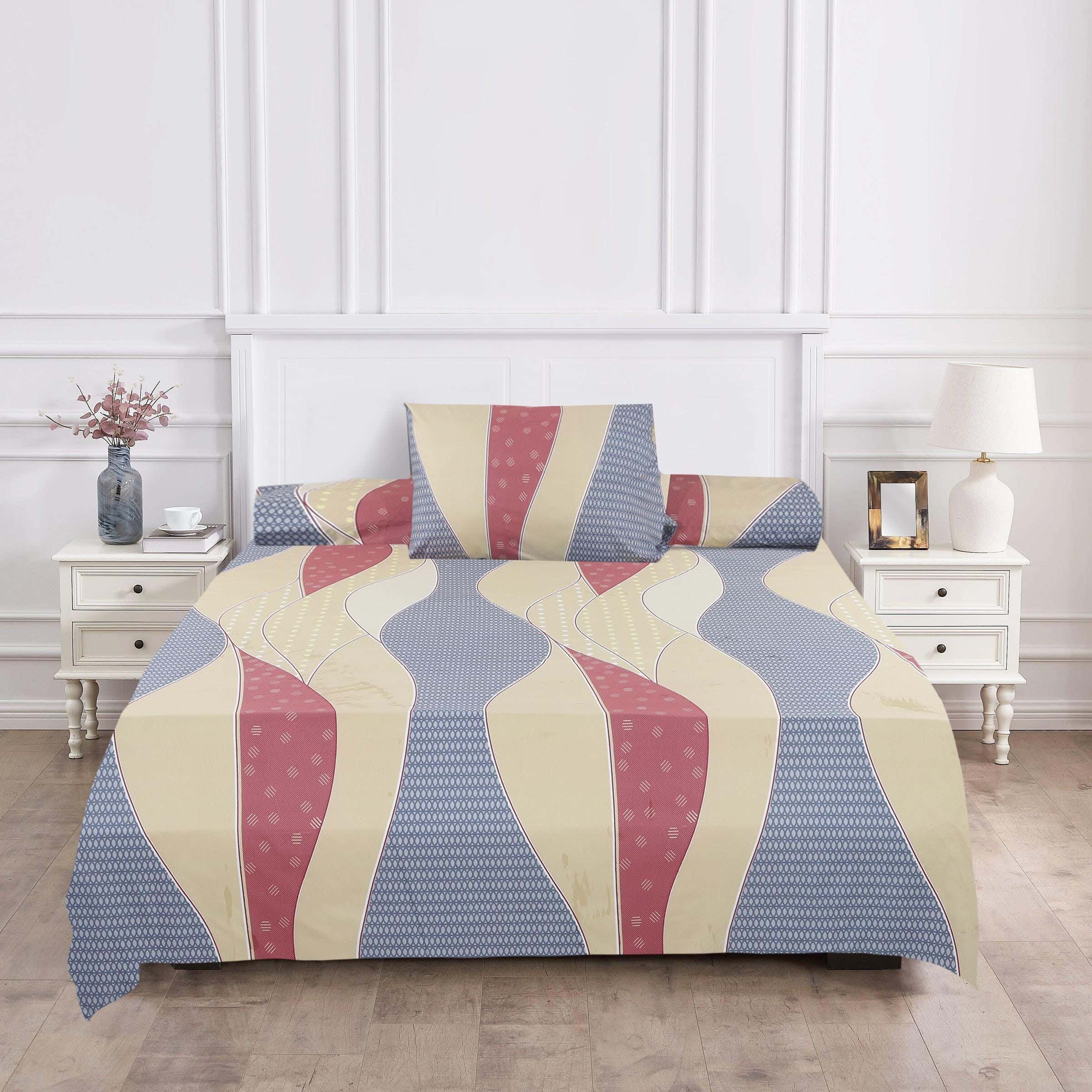 Forbed Bed Sheet Set, 3 Pieces, 170×240 cm - Multicolor