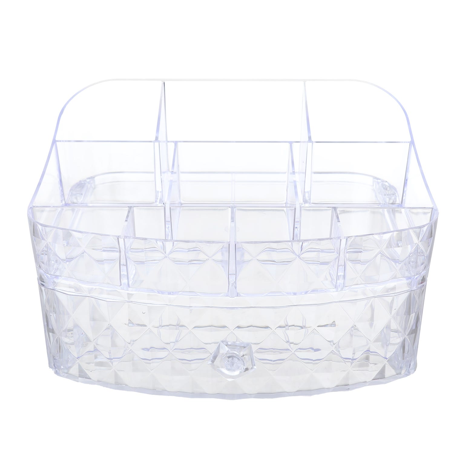 Acrylic Lyth Plast Makeup Organizer, 10 Eyes, 26×20 cm - Clear