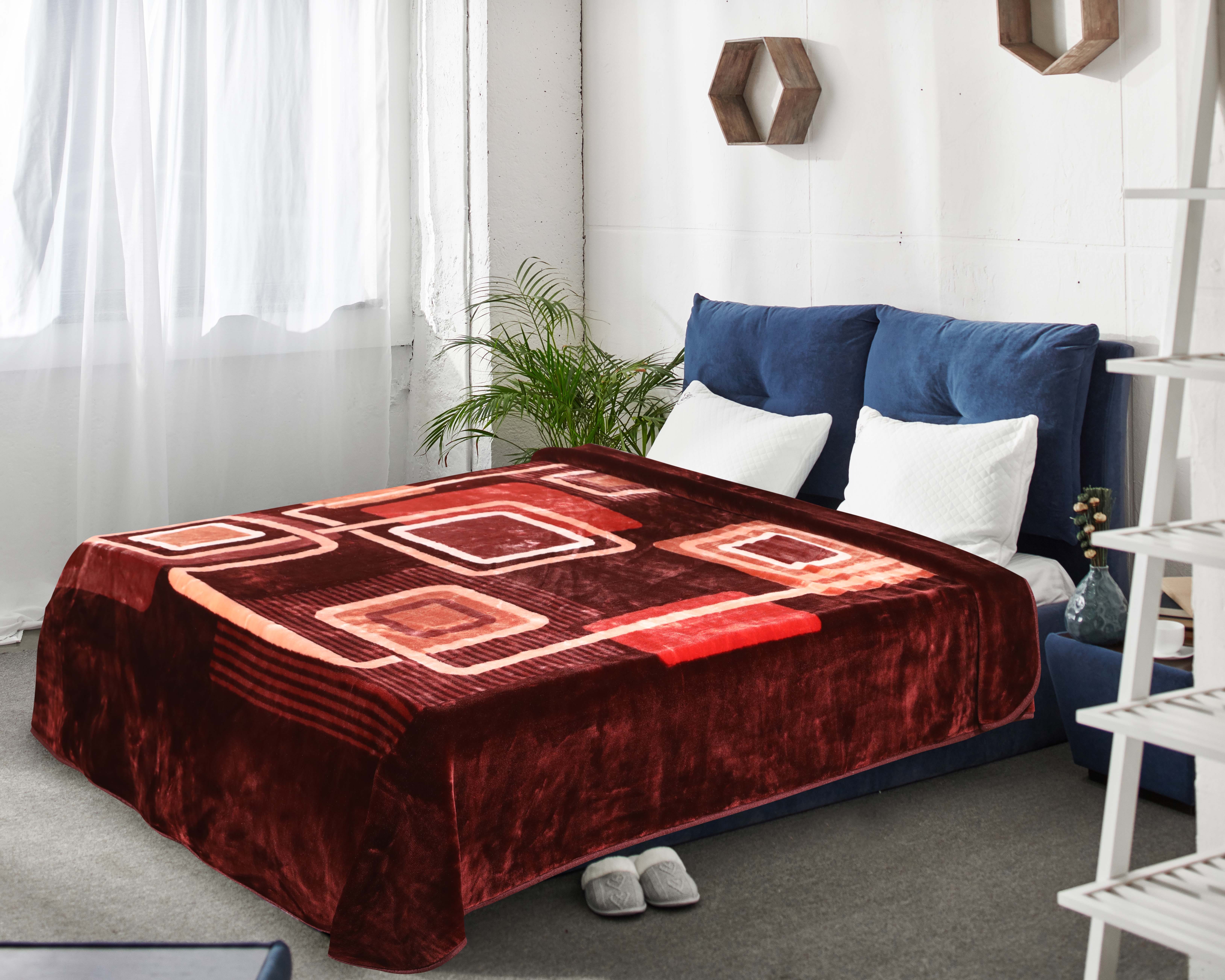 Ayla Velvet Blanket, 240×220 cm, 4000 grams - Black