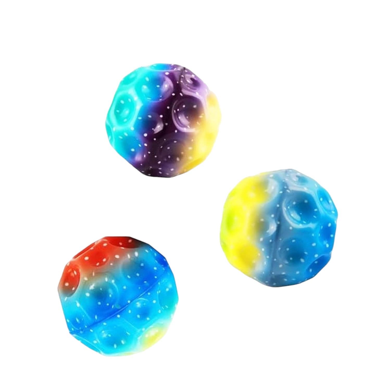 Penchuan Bouncy Design Rubber Jump Ball - Multicolor