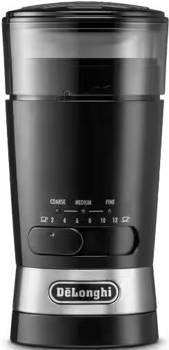DeLonghi KG210 Electric Coffee Grinder, Stainless steel Blade - Black