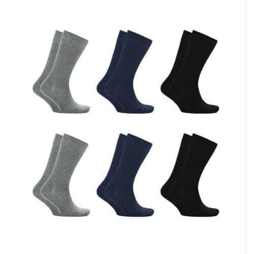 Men's Sock Set, 6 Pieces, Size 40-45, Cotton - Multicolor