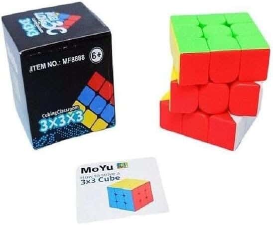 Magic Cube Colorful Speed Cubes 3x3x3 Puzzles for Kids - Multicolor