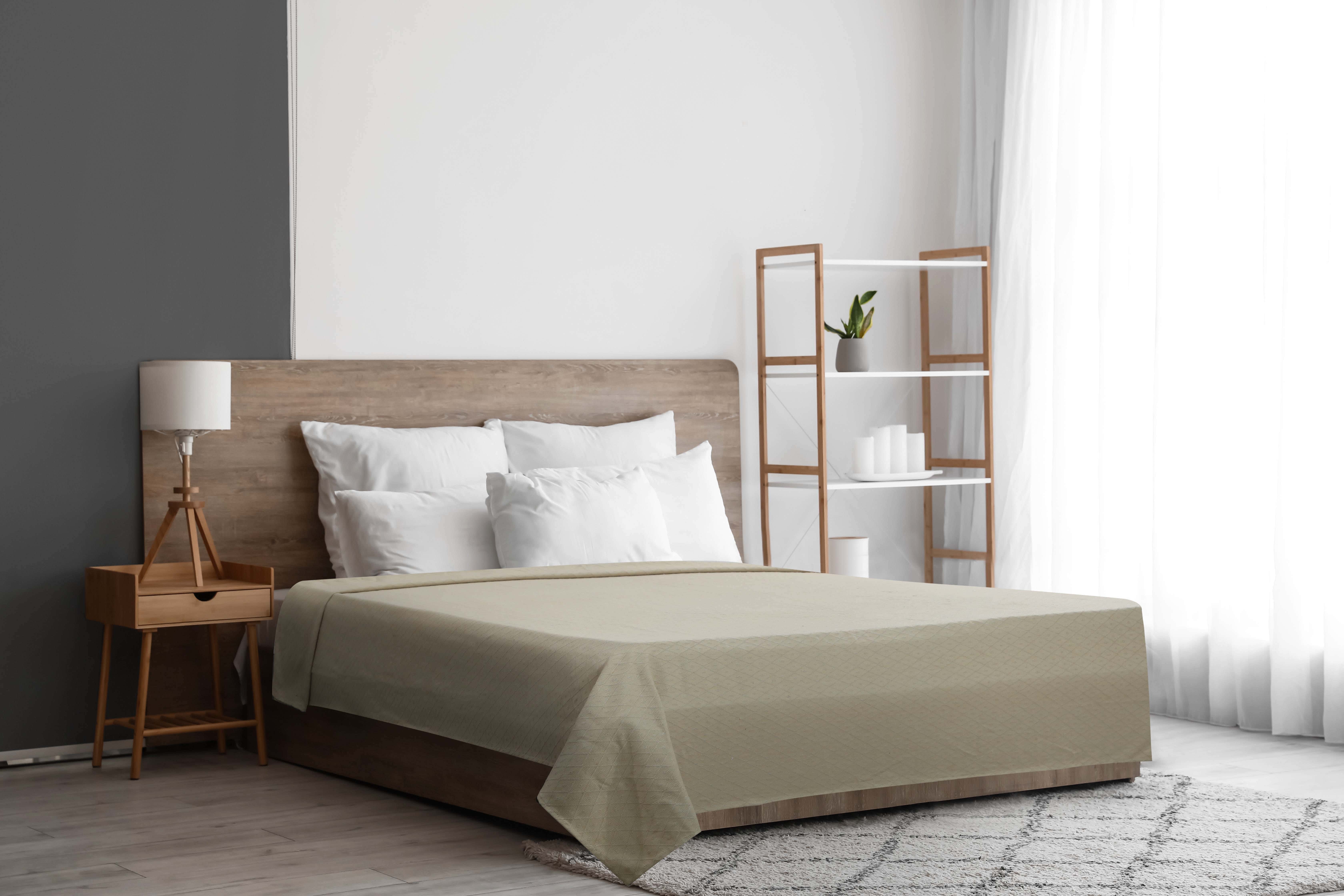 Cotton Bika Comforter, 240×240 cm, 2400 gm - Beige