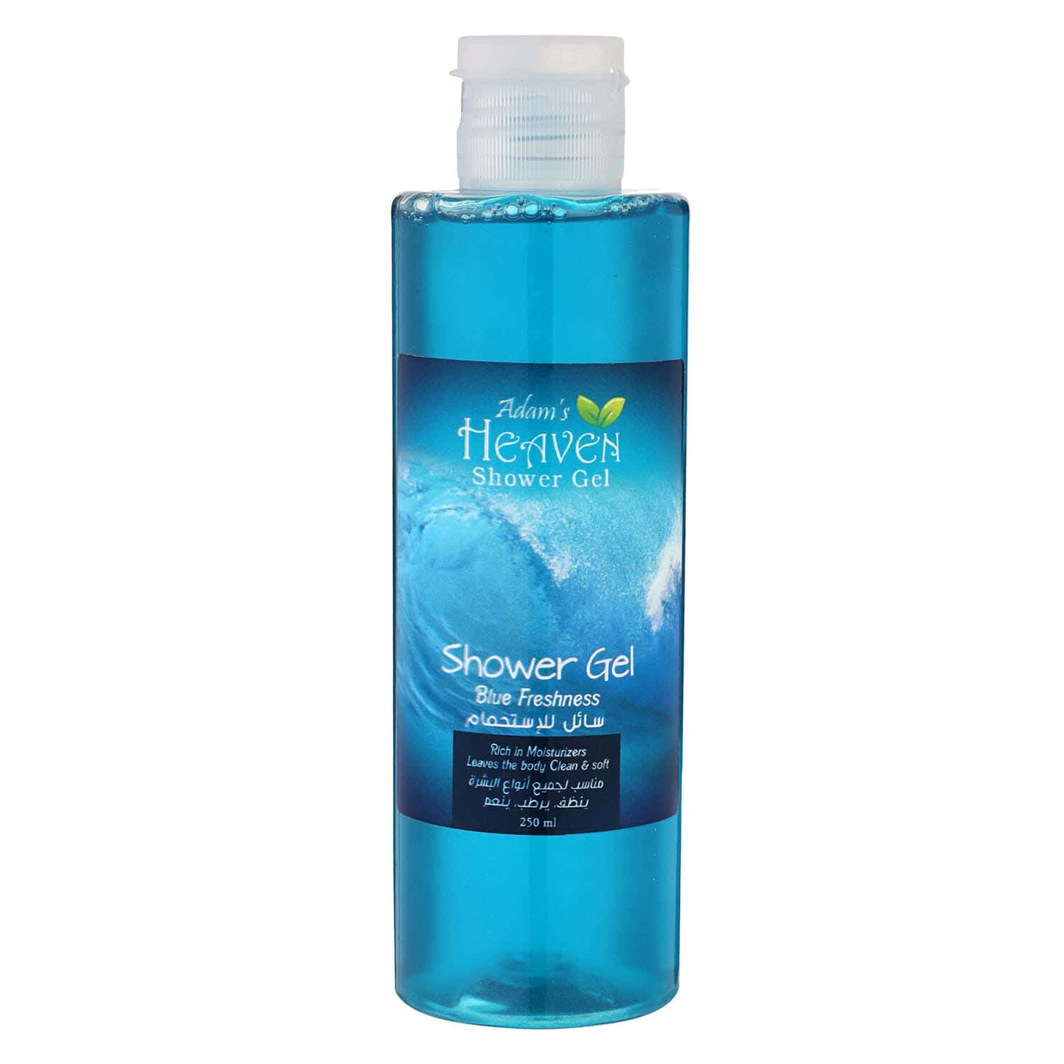 Adams Heaven Shower Gel, Scent of French Perfume, 250 ml - Blue