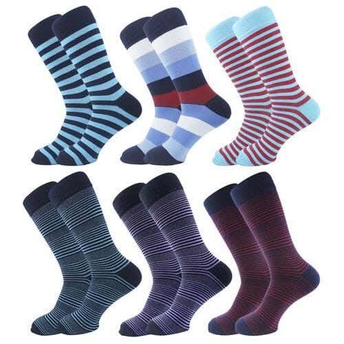 Men's Sock Set, 6 Pieces, Size 40-45, Cotton - Multicolor