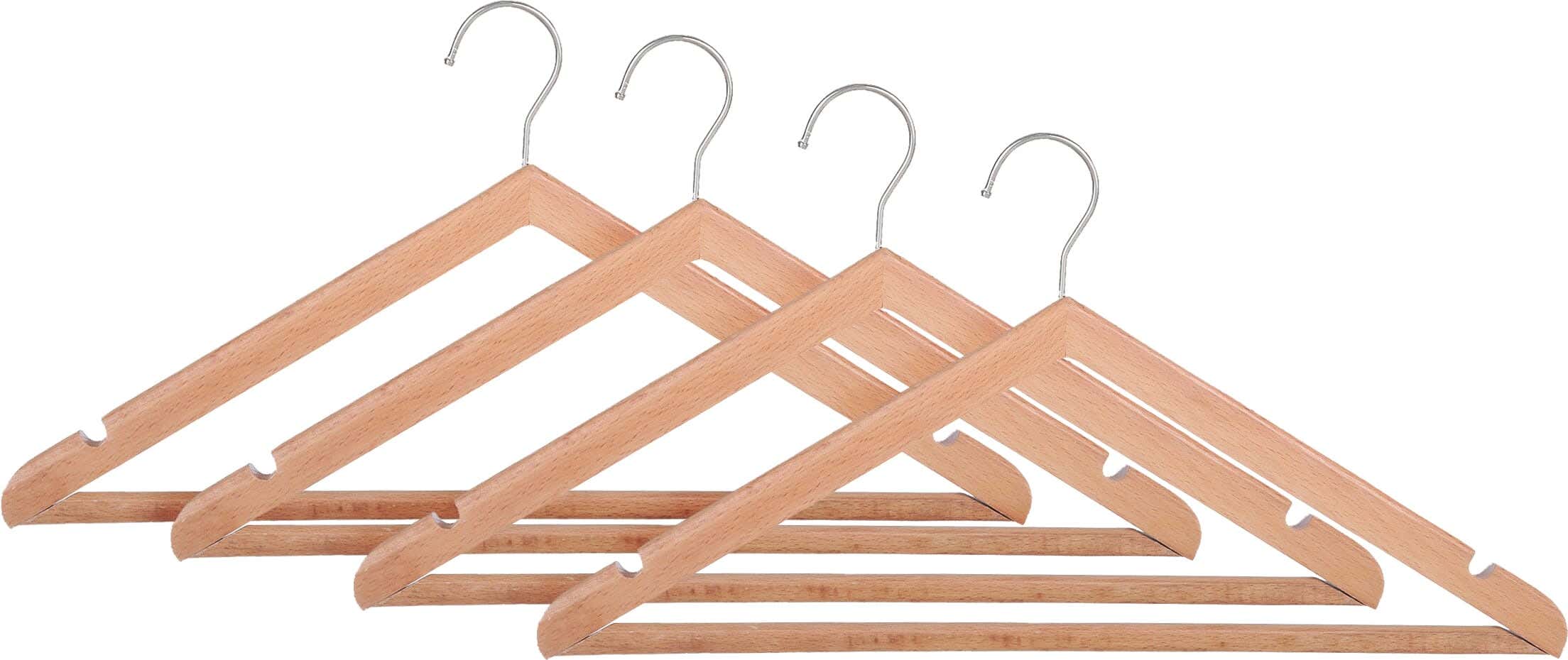 Sas Beech Wood Hanger Set, 4 Pieces, 45 cm - Wooden