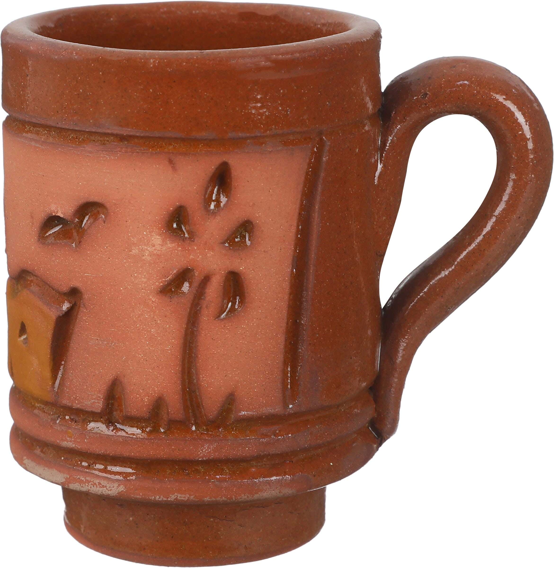 Pottery Tea Mug, 235 ml - Brown