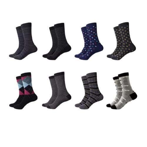 Men's Sock Set, 6 Pieces, Size 40-45, Cotton - Multicolor