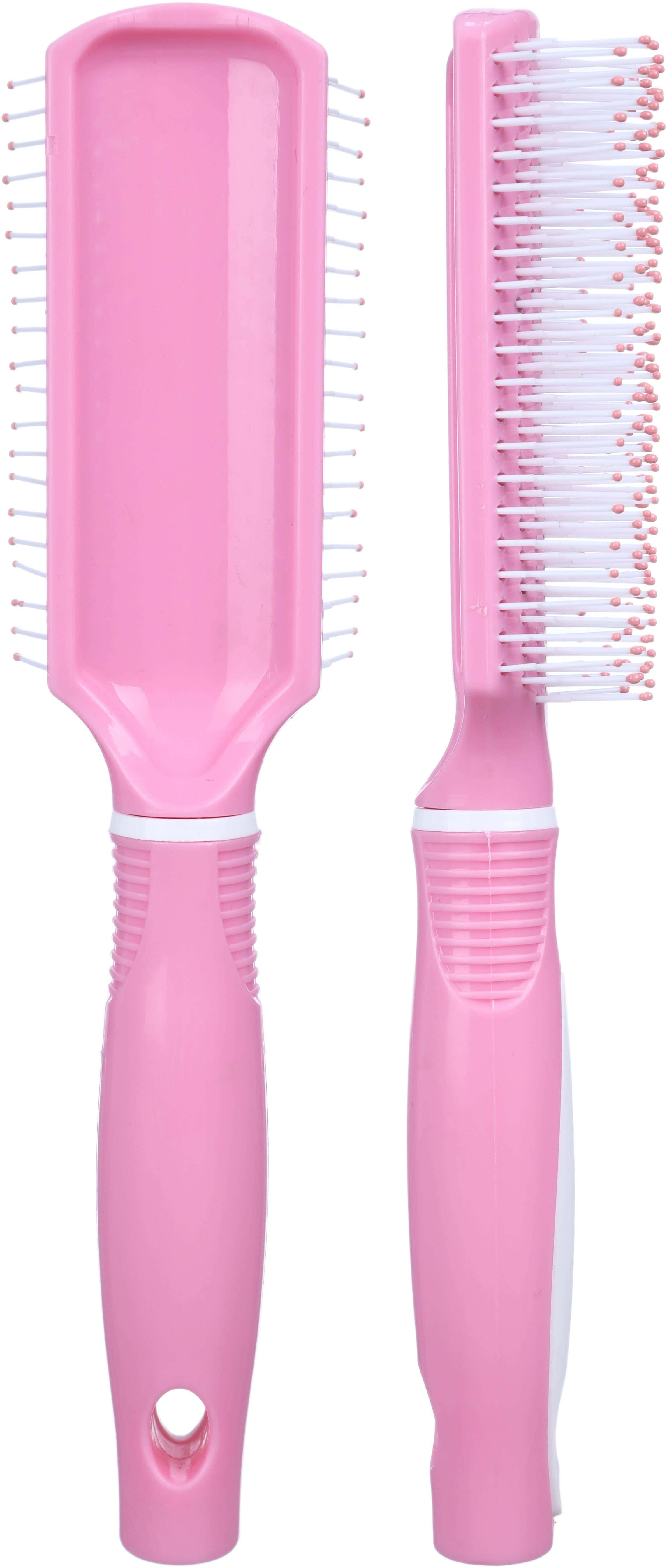 Plastic Hair Brush for Hair Styling, 23 cm - Rose