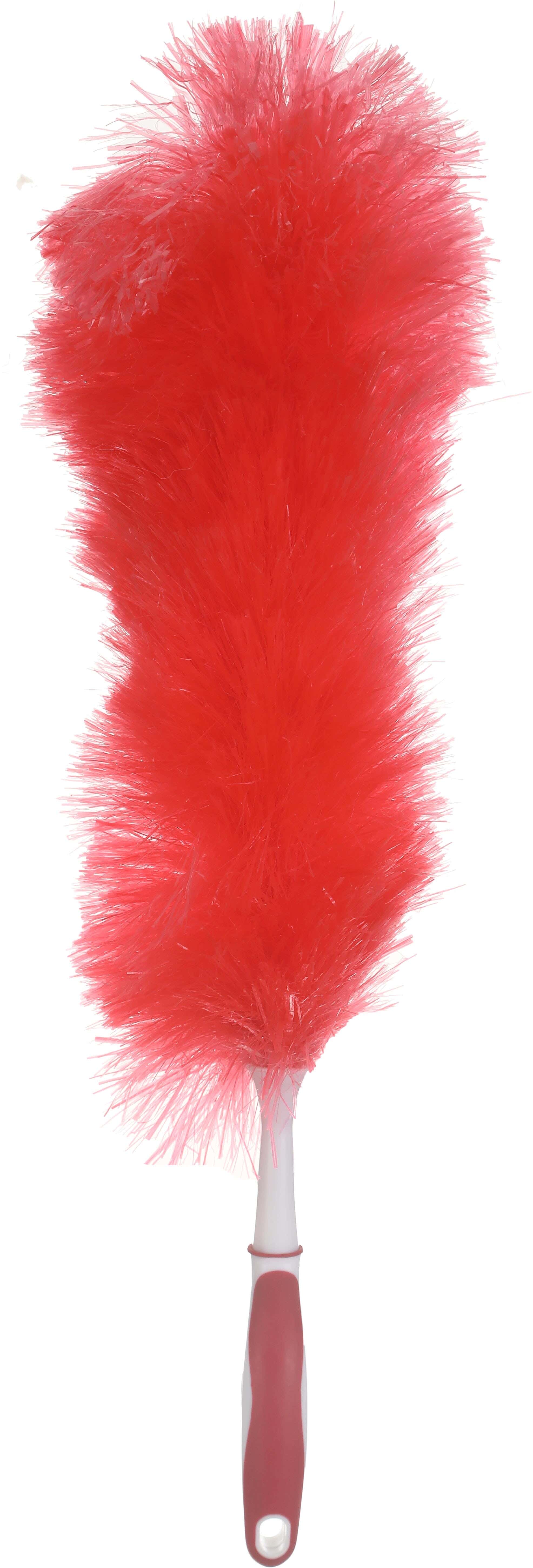 Liao Plastic Duster, Soft Plastic Handle, 55 cm - Red White