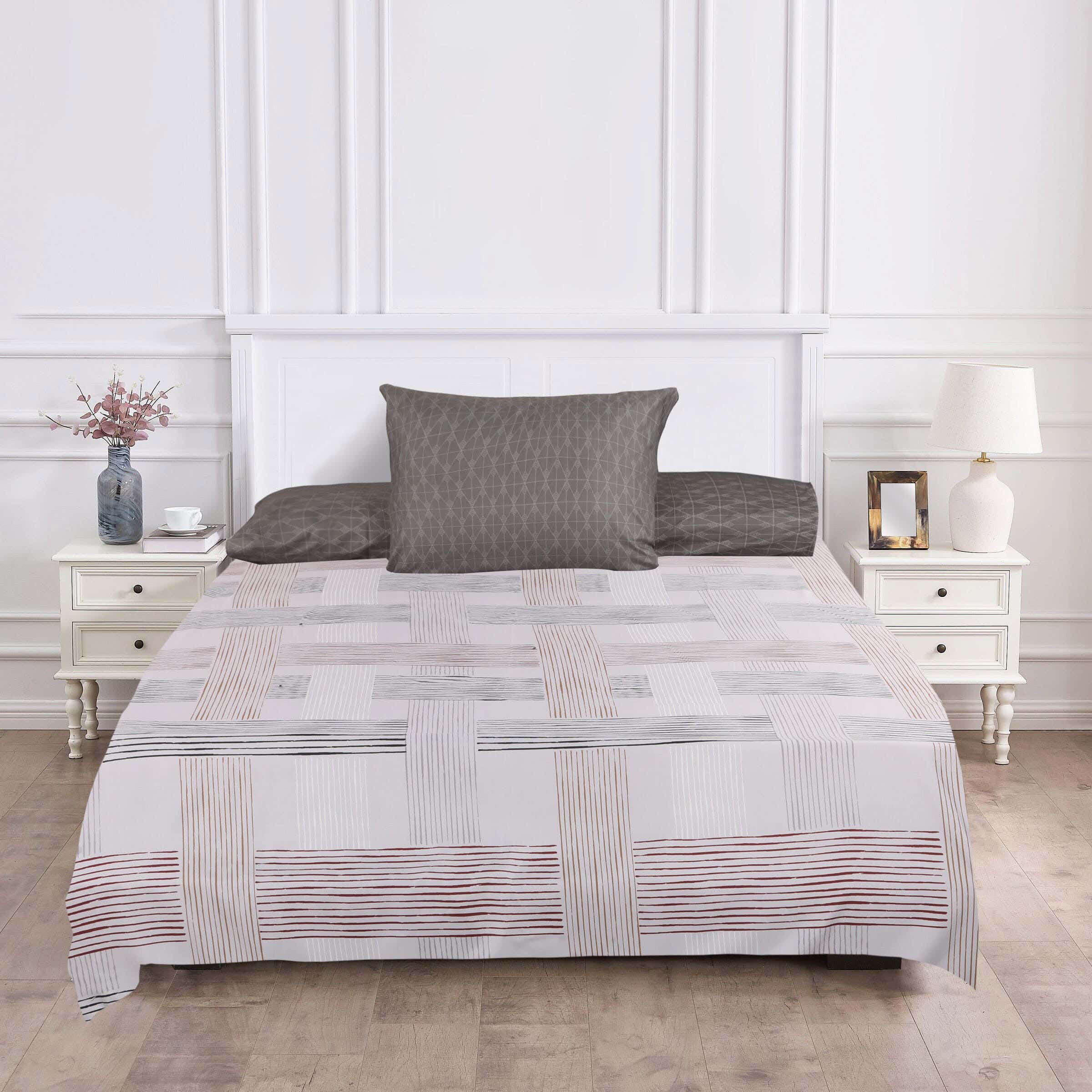 Ronza Home Microfiber Bedding Sheet Set , 6 Pieces, Approximately 2000 Grams - Multicolor