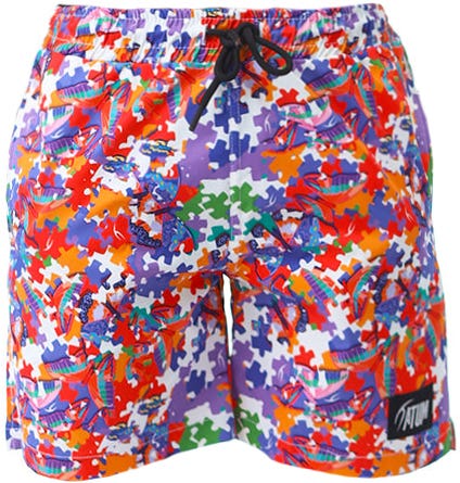 Atum Boys' Microfiber Swim Shorts - Purple
