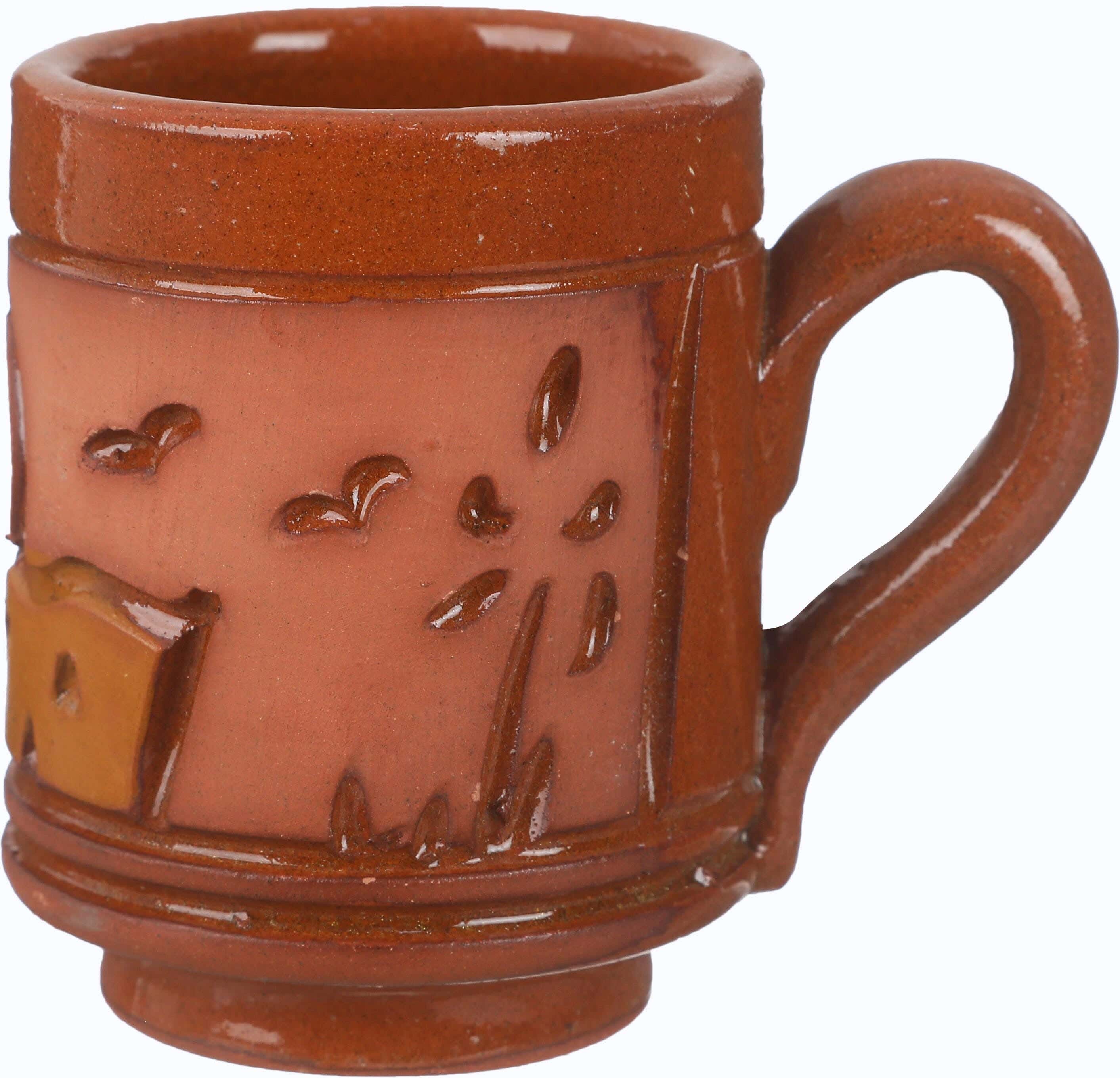 Pottery Coffee Mug, 75 ml - Brown