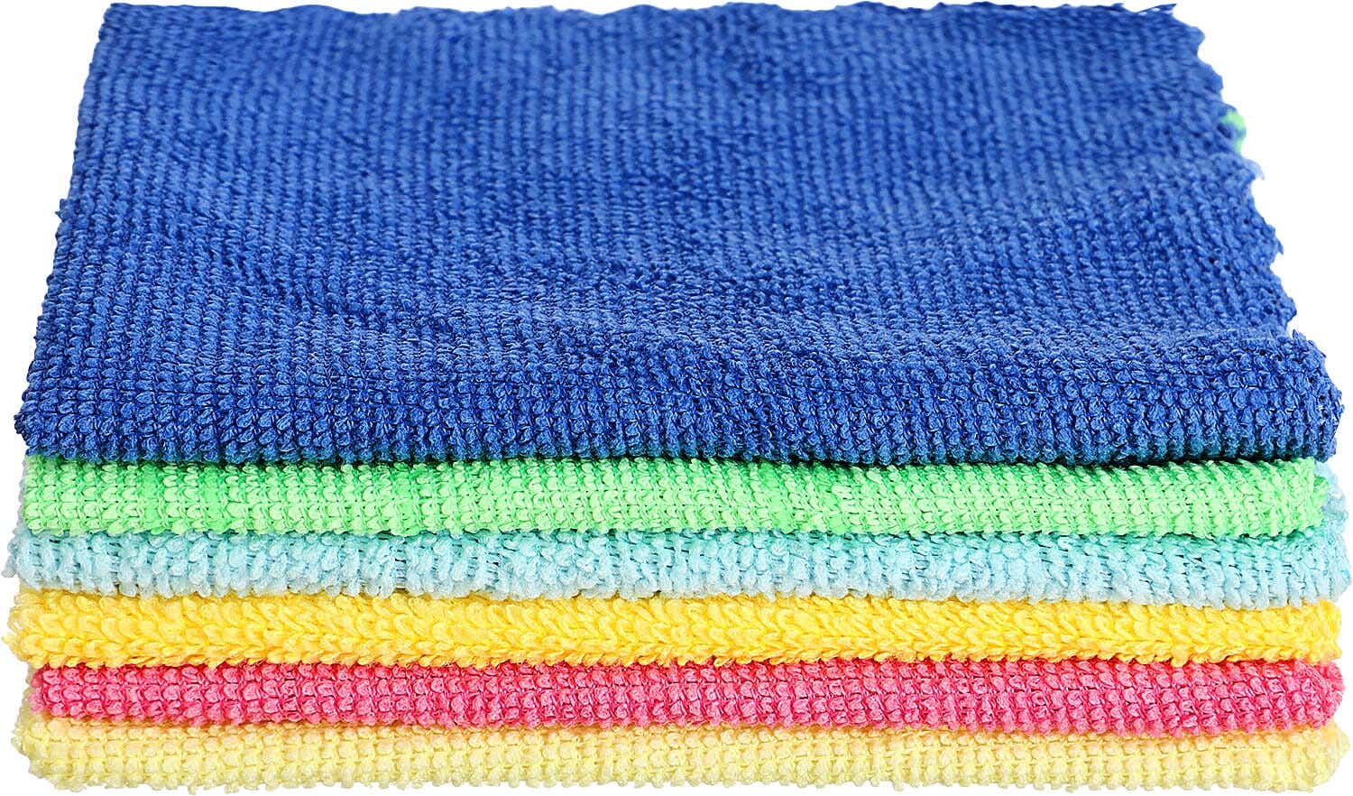 Weazy Microfiber Cleaning Towel Set, 6 Pieces, 30×30 cm - Multicolor