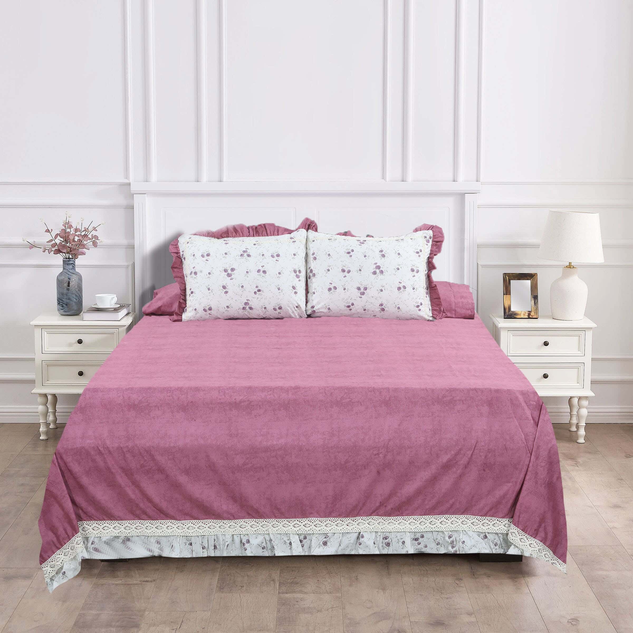 Keeva Cotton Bed Sheet Set, 4 Pieces, 250×270 cm, 2800 grams - Cashmere