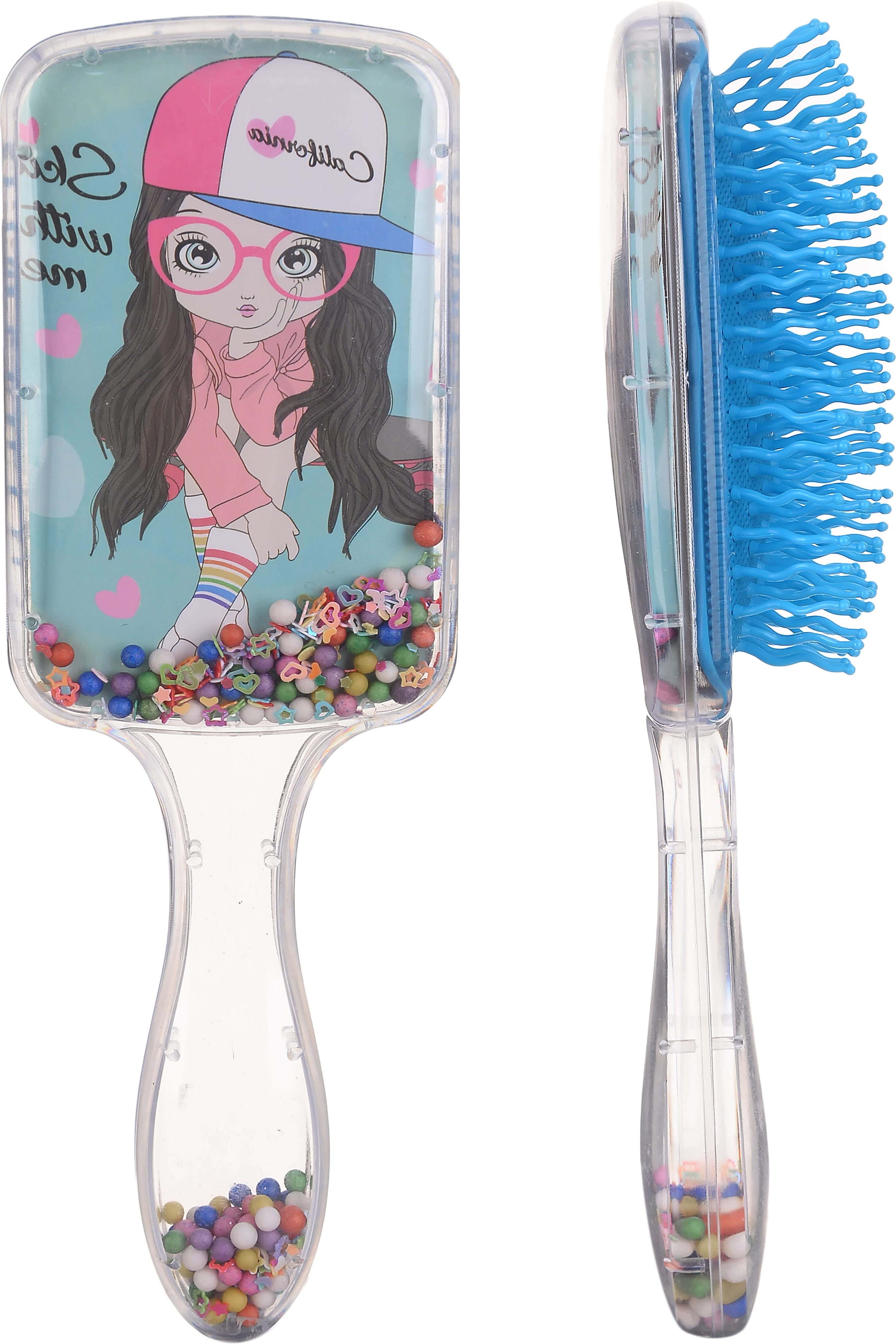 Falmer Plastic Hair Brush for Girls, 20 cm - Multicolour