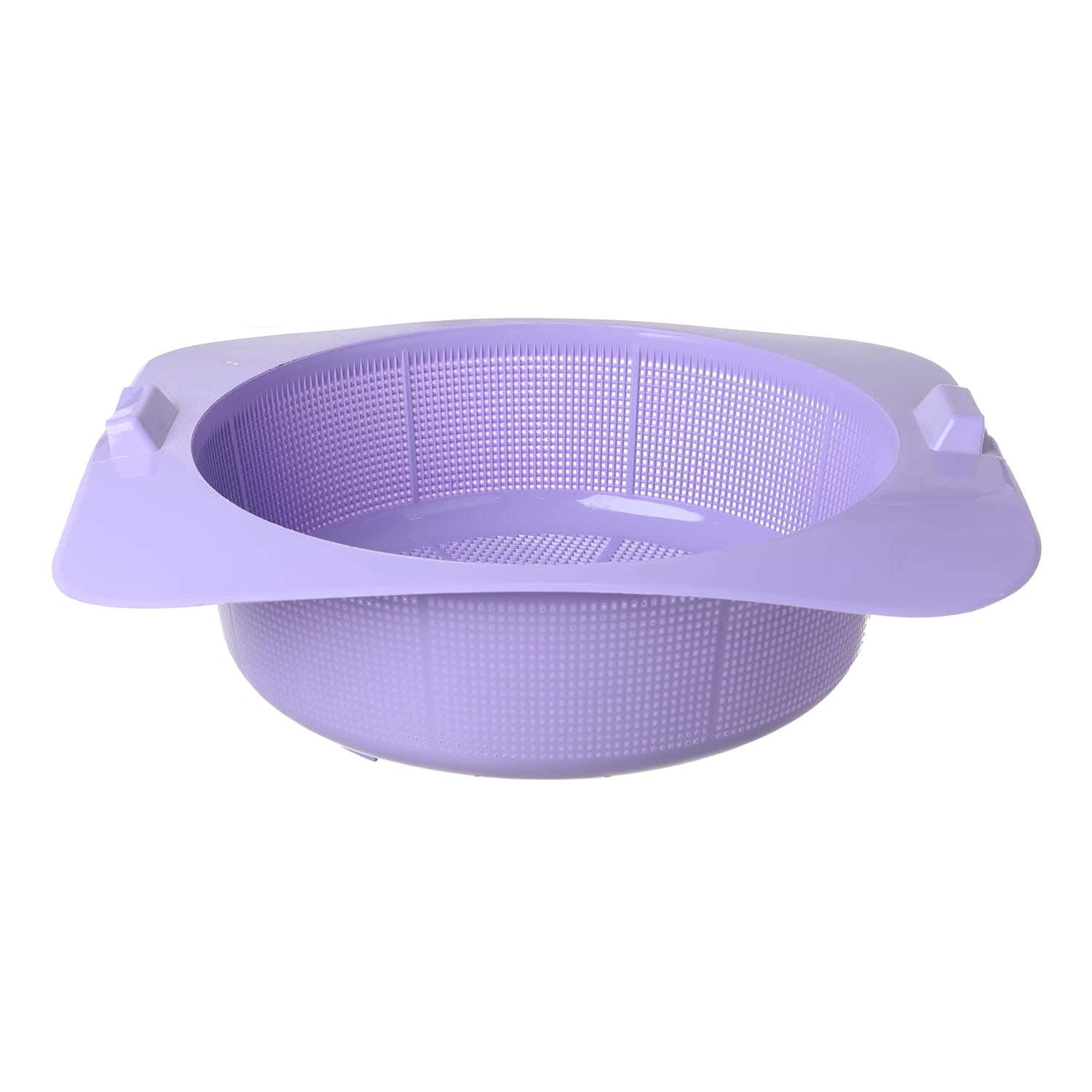 Lamsa Plast Plastic Strainer, 40×36 cm - Mauve