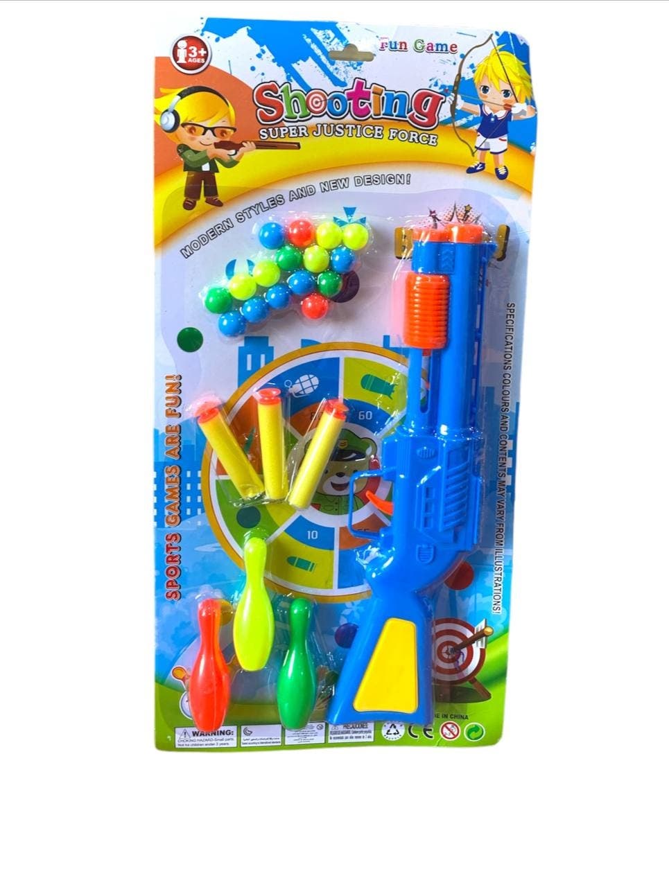 Alsafwa T-272-2 Gun And Balls Toy for Boys - Multicolor