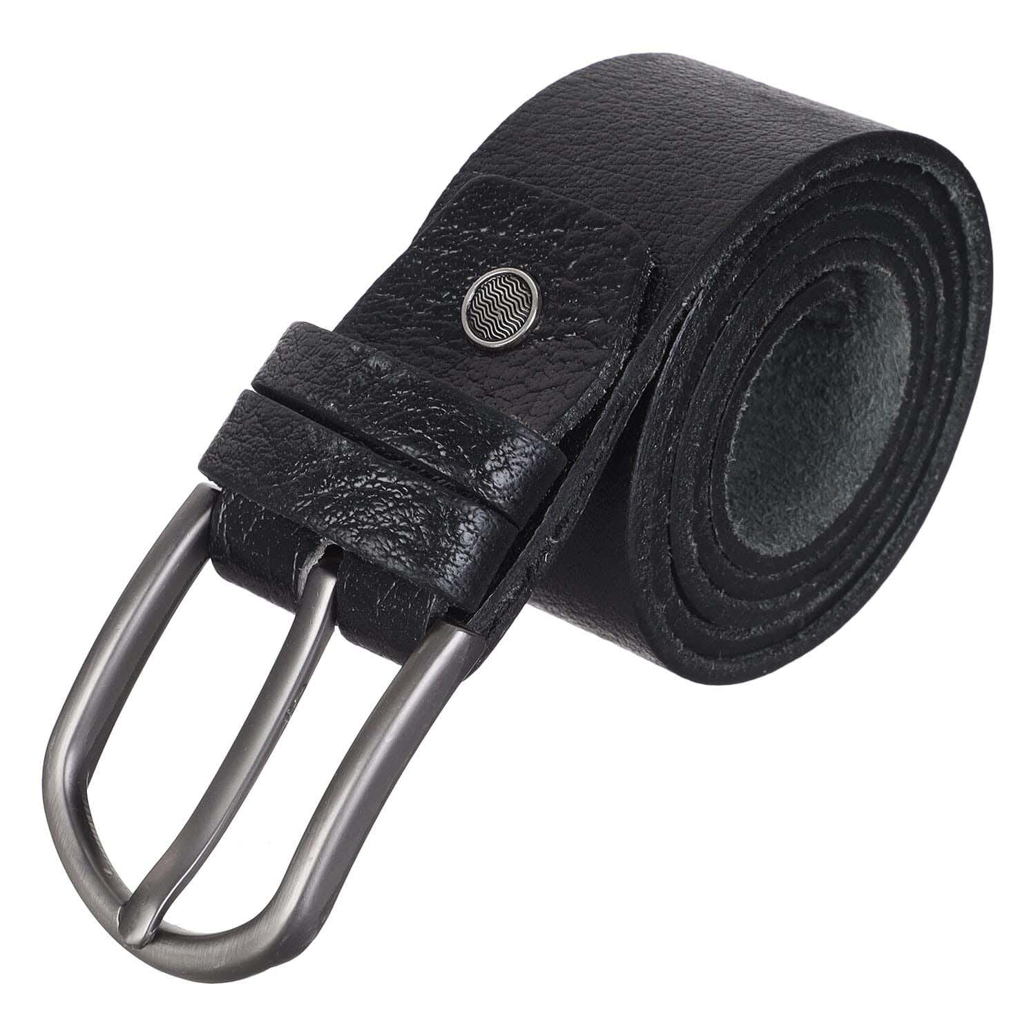 Golden Leather Belt for Men