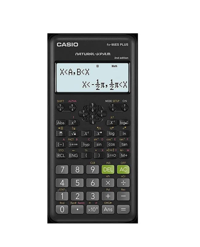 Casio FX-95ESPLUS-2-WDTV Portable Digital Scientific Calculator - Black