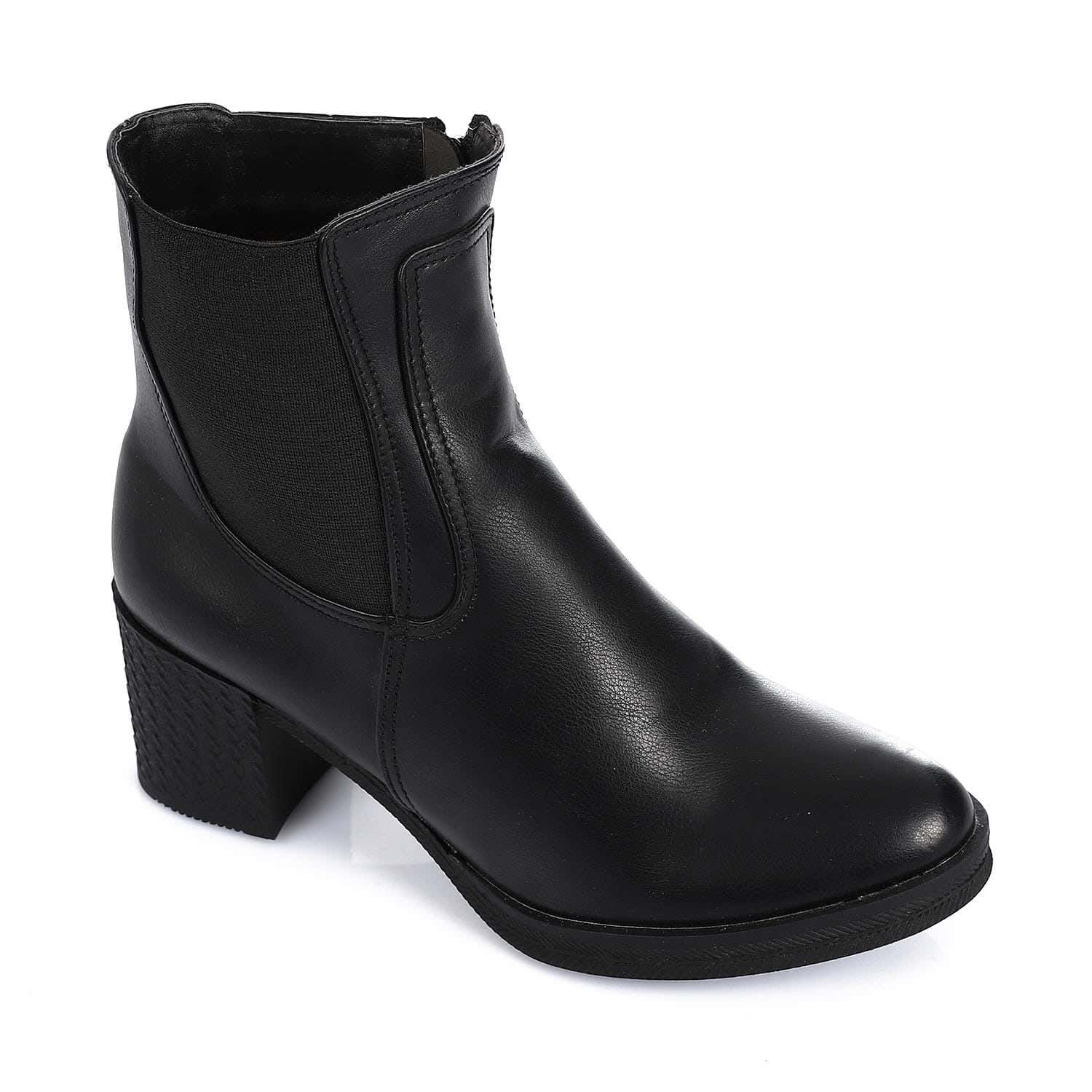XO Style Leather Ankle Boot For Women