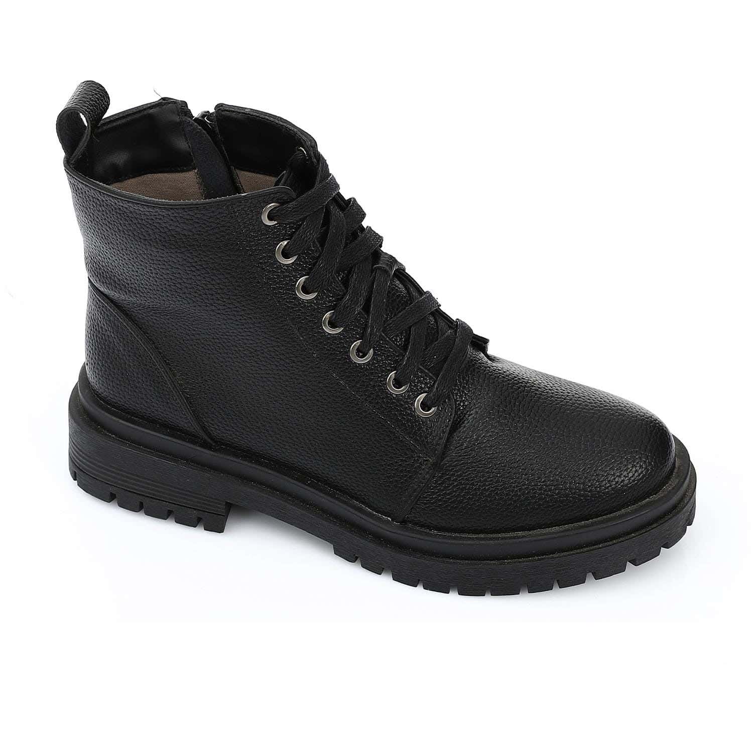 XO Style Leather Ankle Boot For Women
