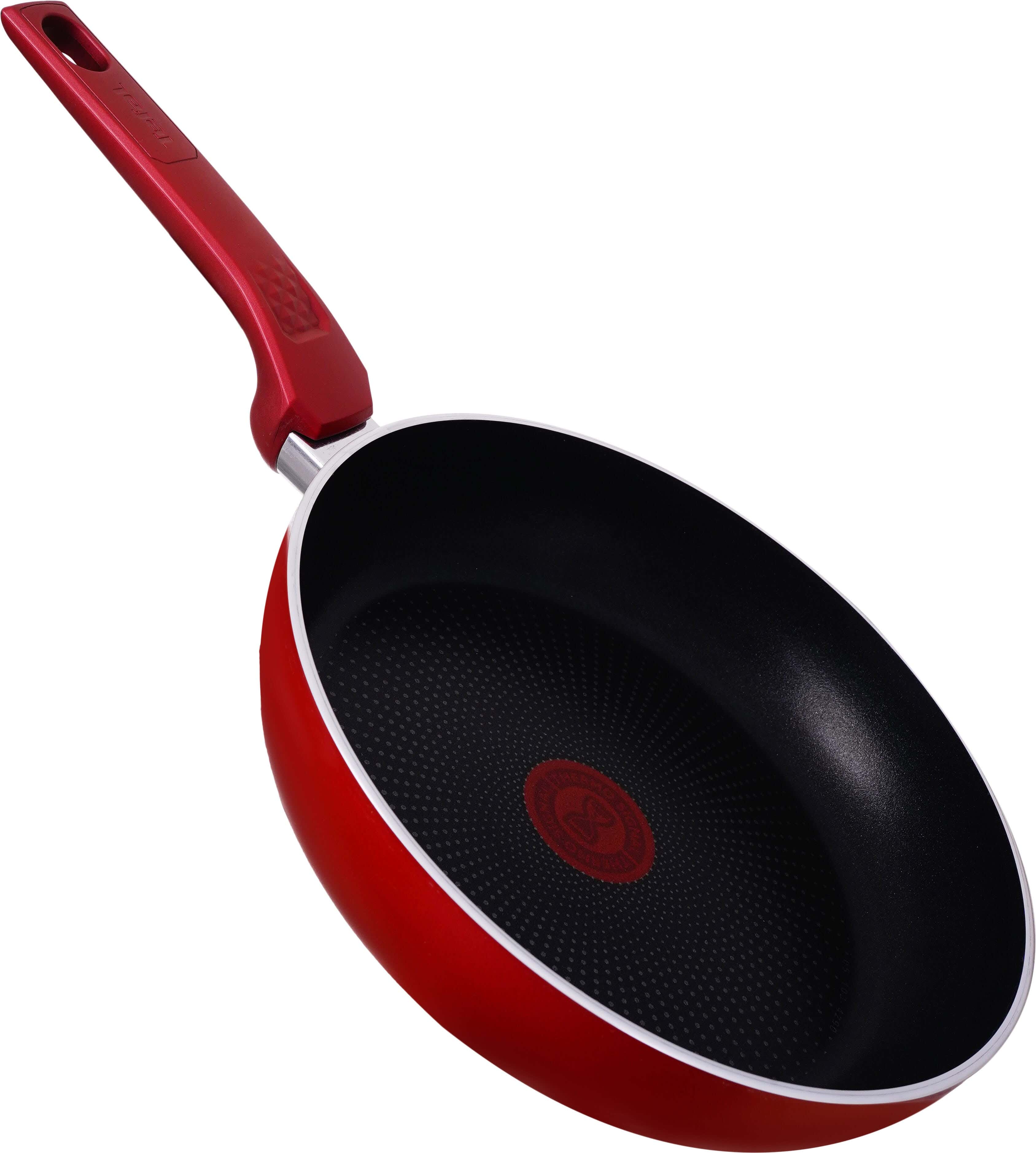 Tefal Teflon Fryer, 24 cm - Red