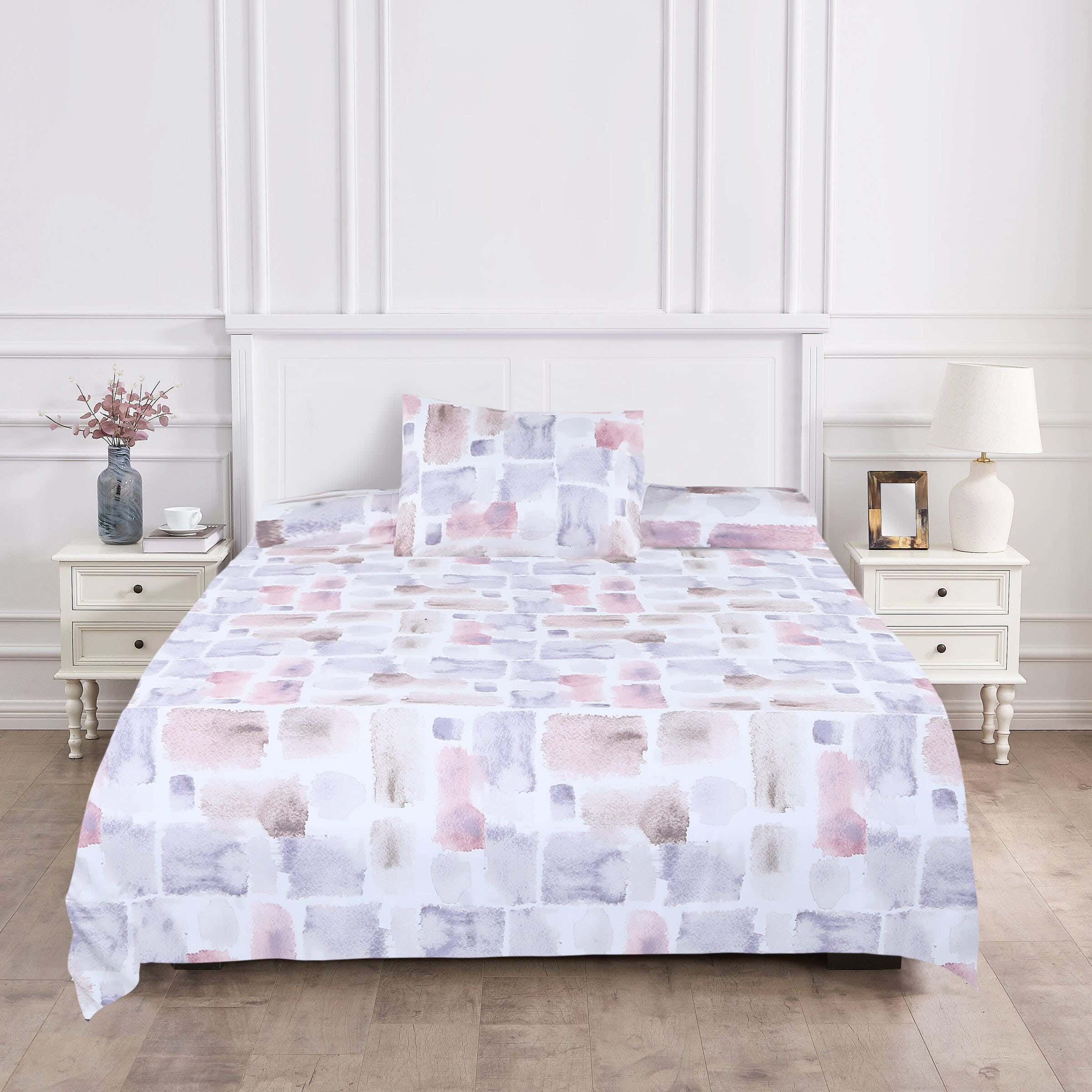 Ronza Home Microfiber Bedding Sheet Set , 6 Pieces, 175×240 cm, Approximately 2000 Grams - Multicolor