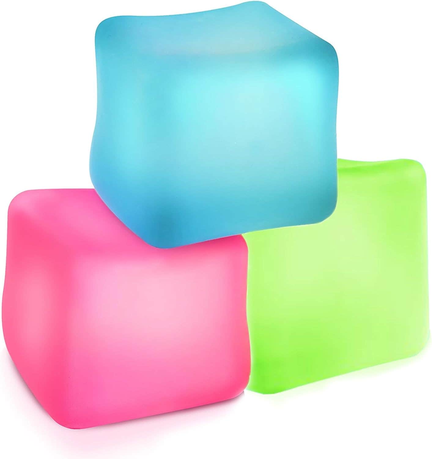 Vora Stress Relief Design Silicone Stress Relief Toy, 3 Pieces - Multicolor