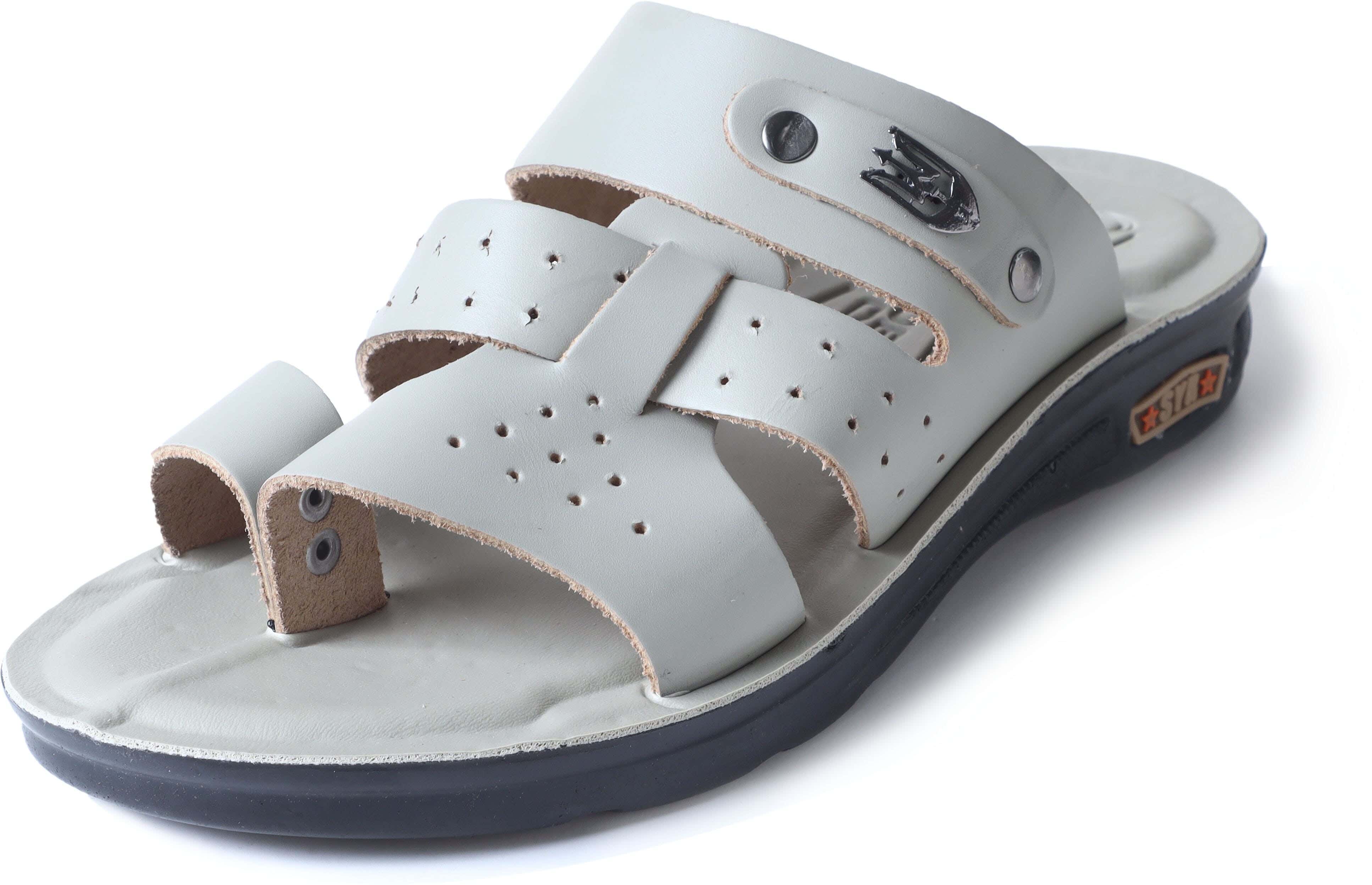 SYR Leather Flip Flop Slippers for Men