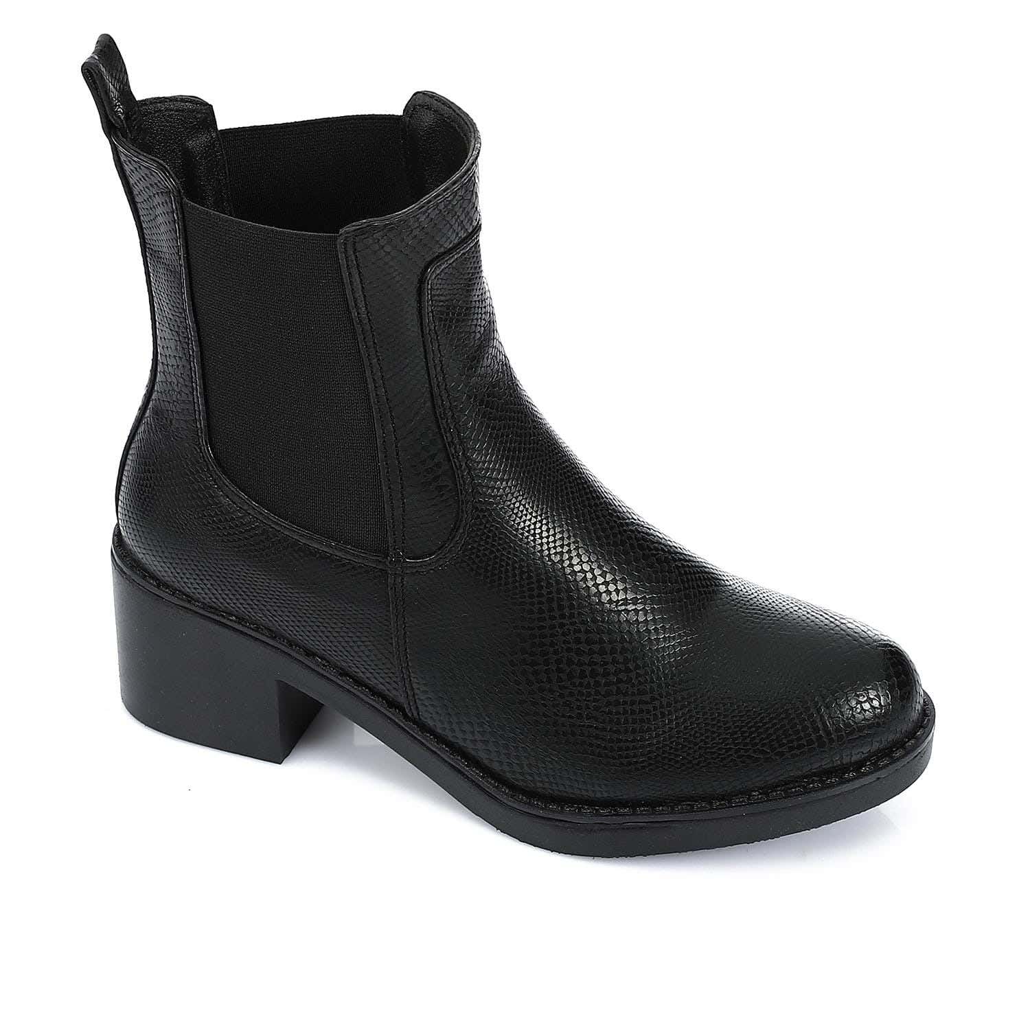 XO Style Leather Ankle Boot For Women
