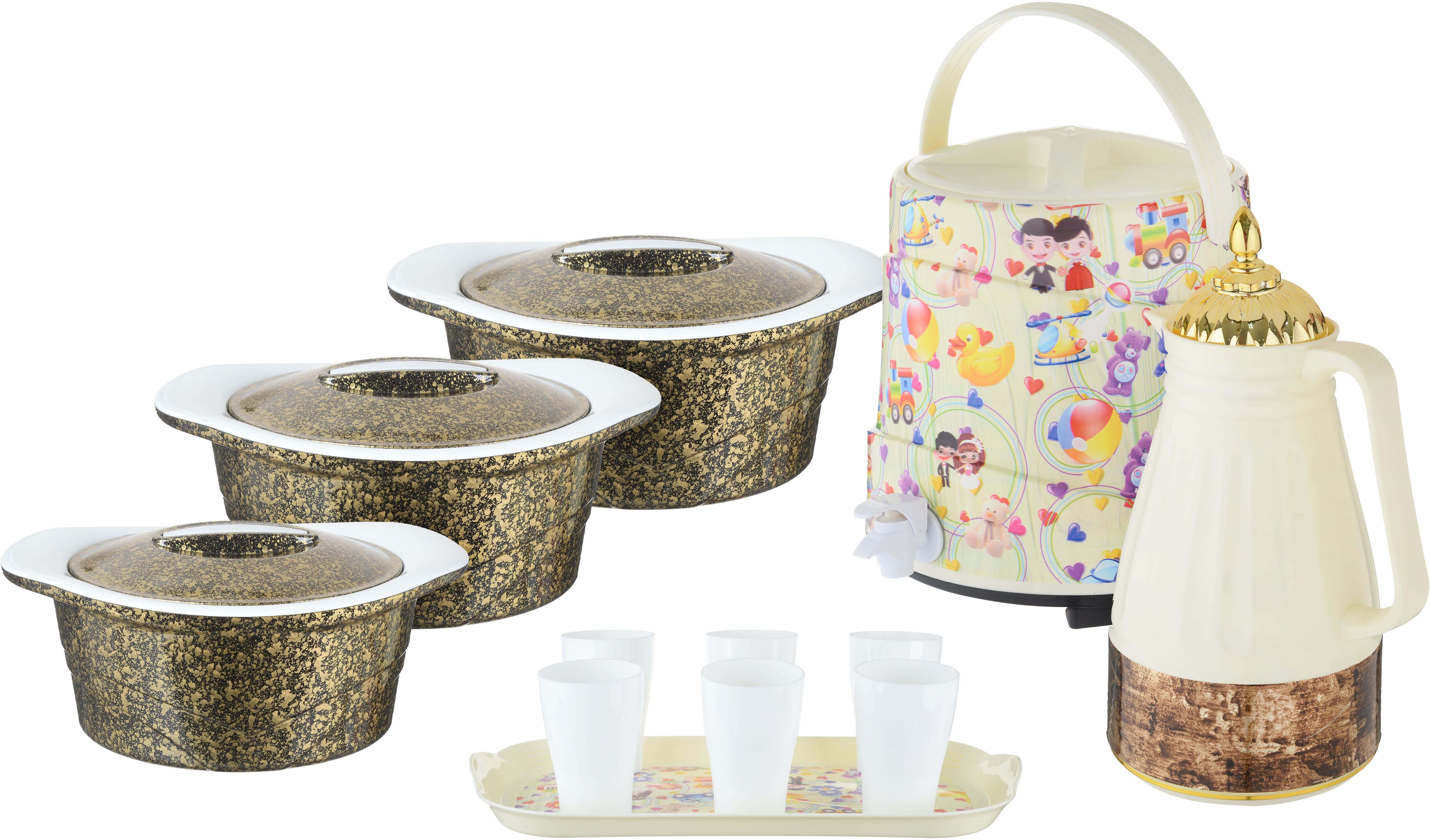 Dream Plastic Travel Set, 12 Pieces - Multicolor