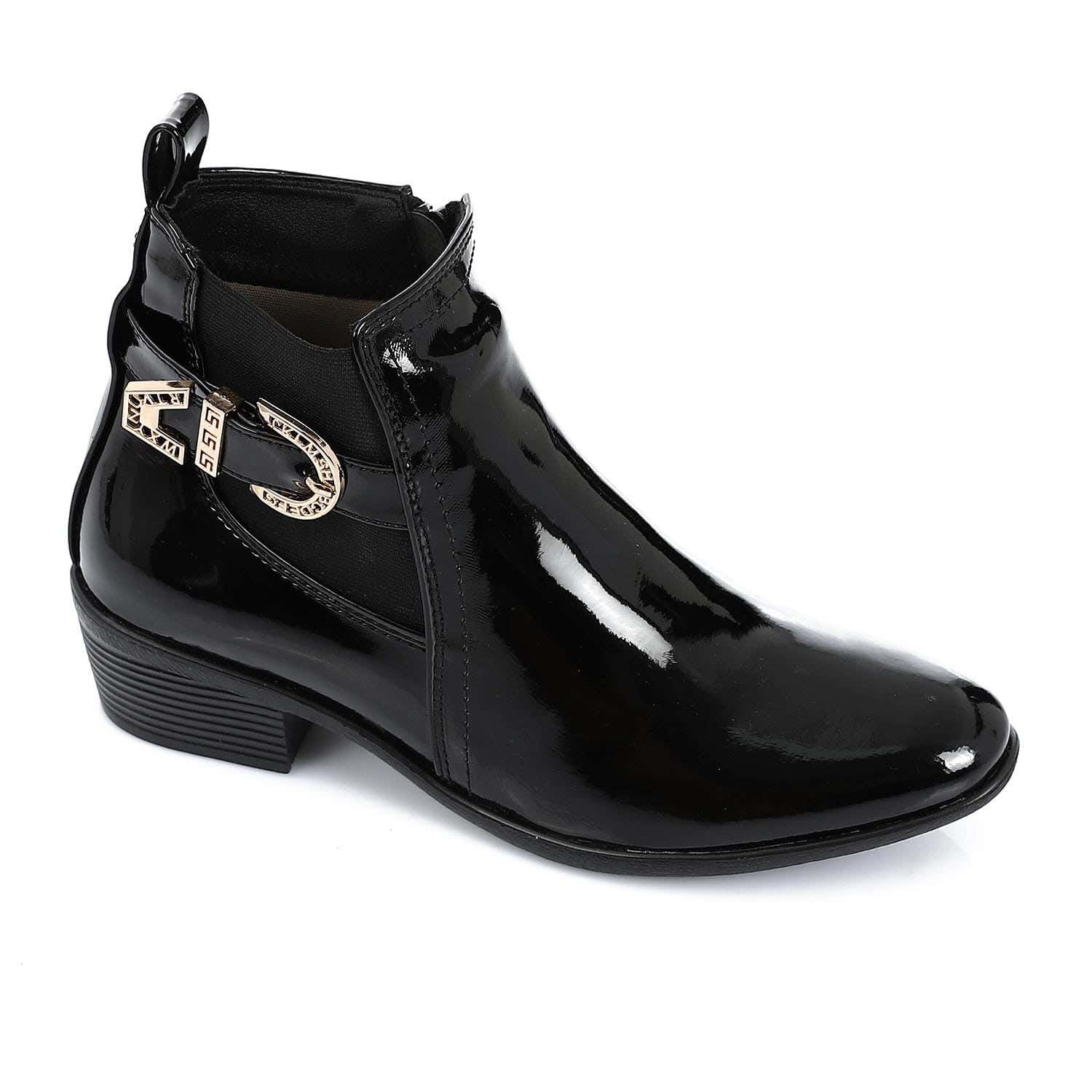 XO Style Leather Ankle Boot For Women