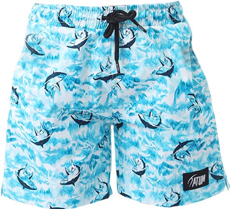 Atum Boys' Microfiber Swim Shorts - Blue