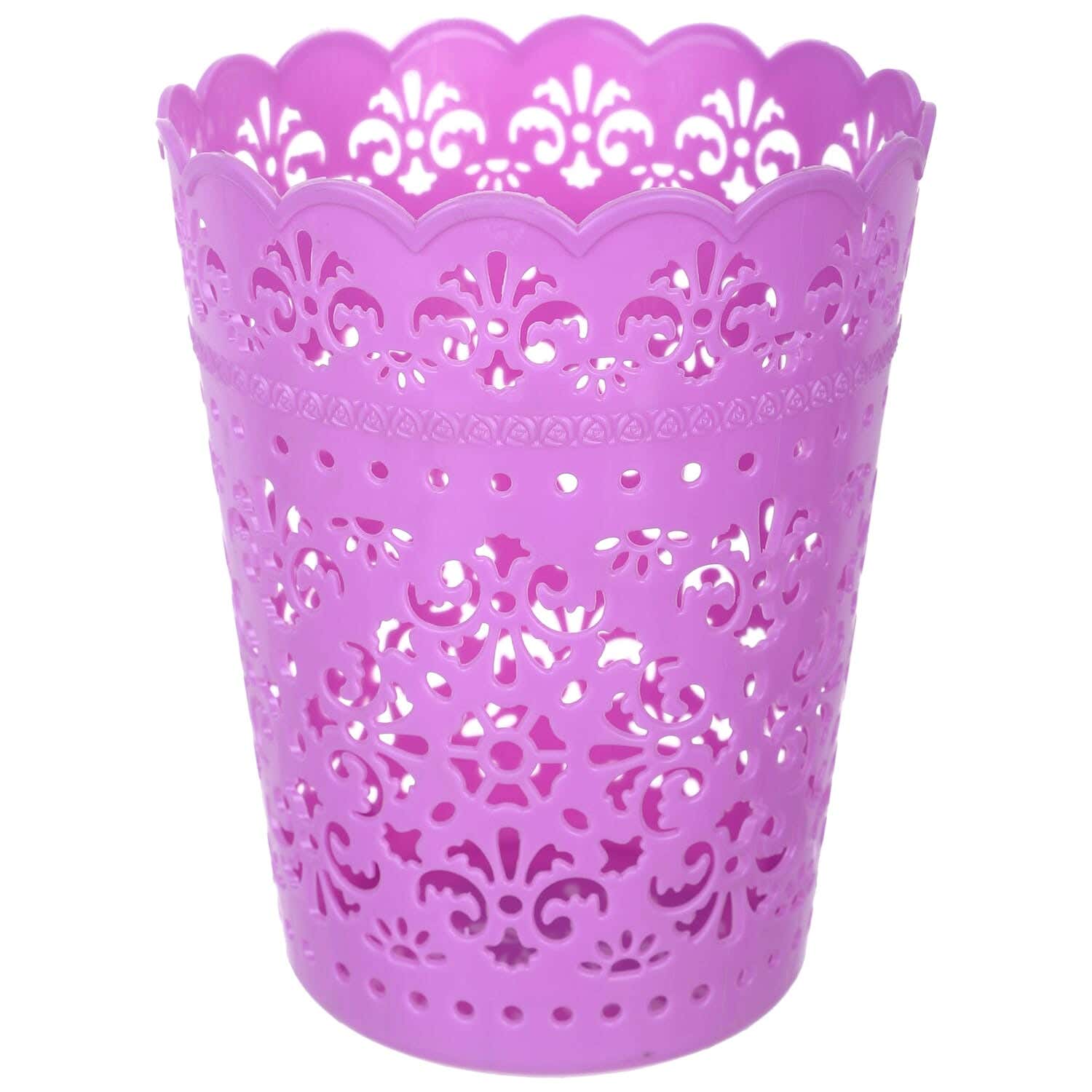 Al Wataneya Plastic Basket, 17×15 cm - Mauve