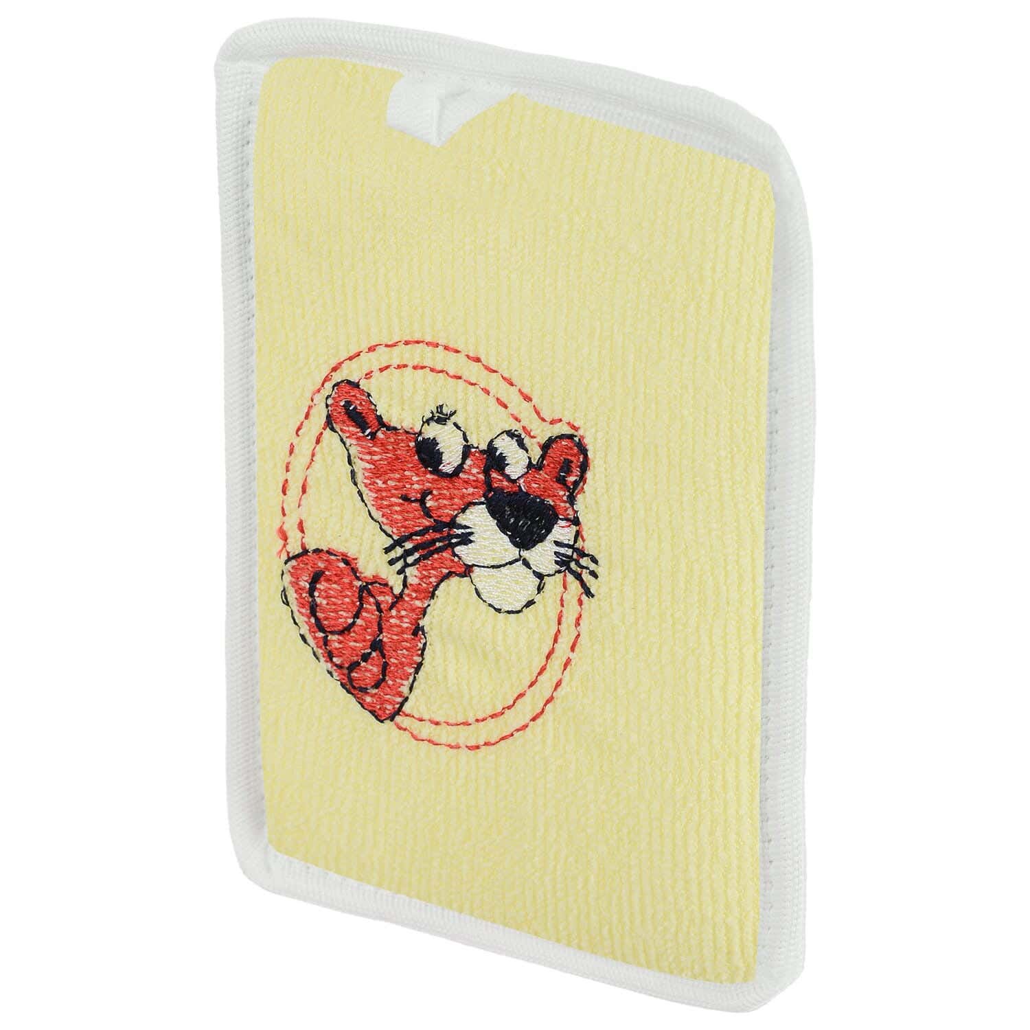 First Step Massage Loofah, 15×12 cm - Yellow