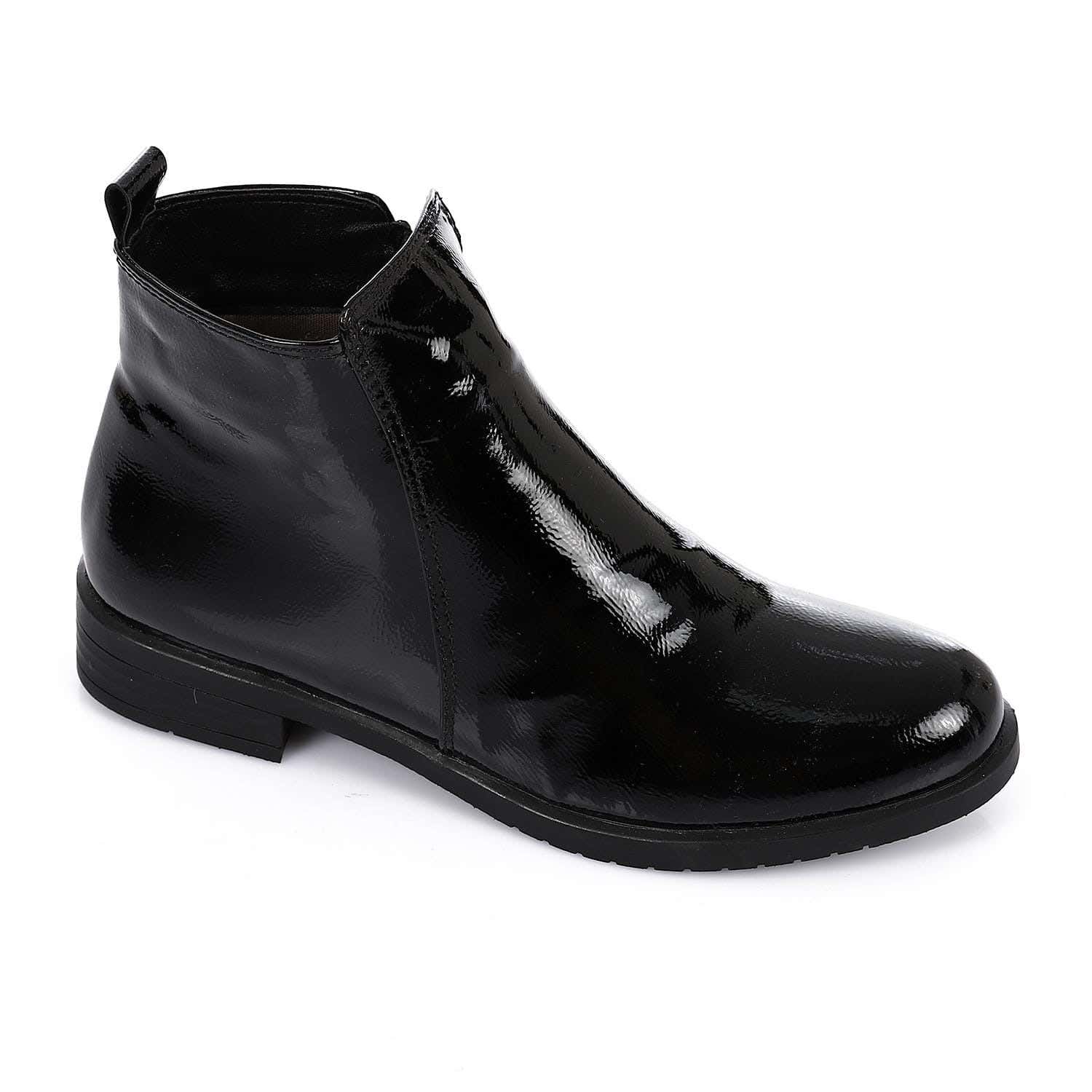 XO Style Leather Ankle Boot For Women