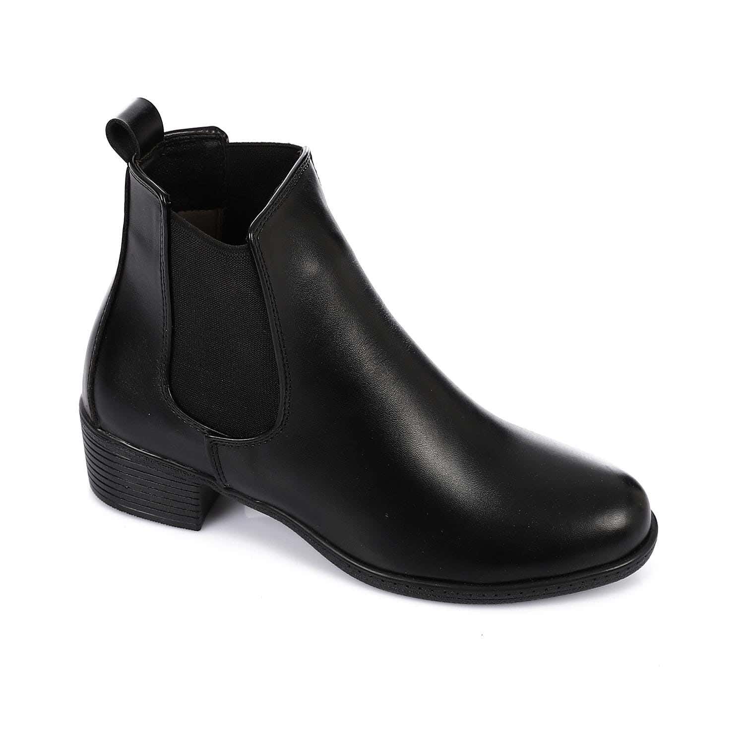 XO Style Leather Ankle Boot For Women