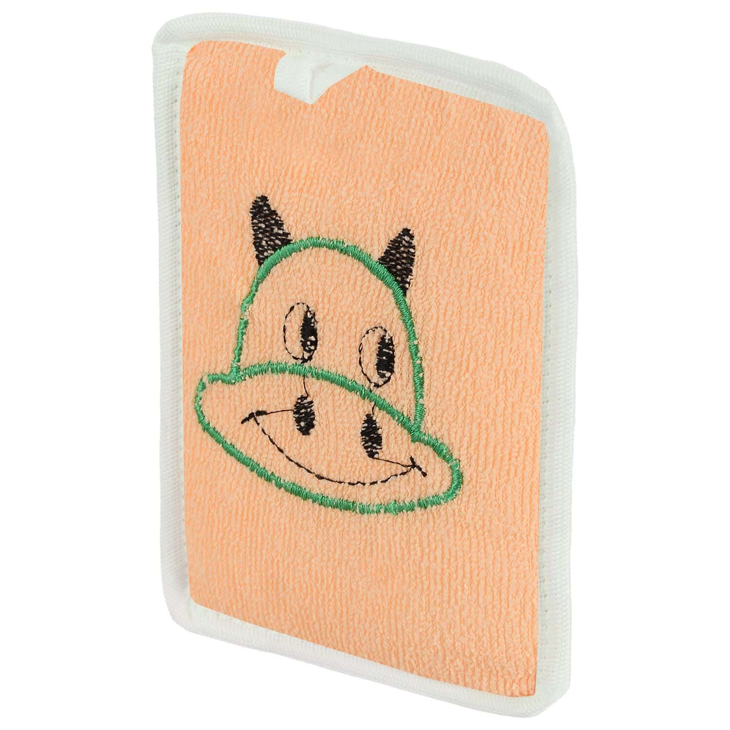 First Step Massage Loofah, 15×12 cm - Orange