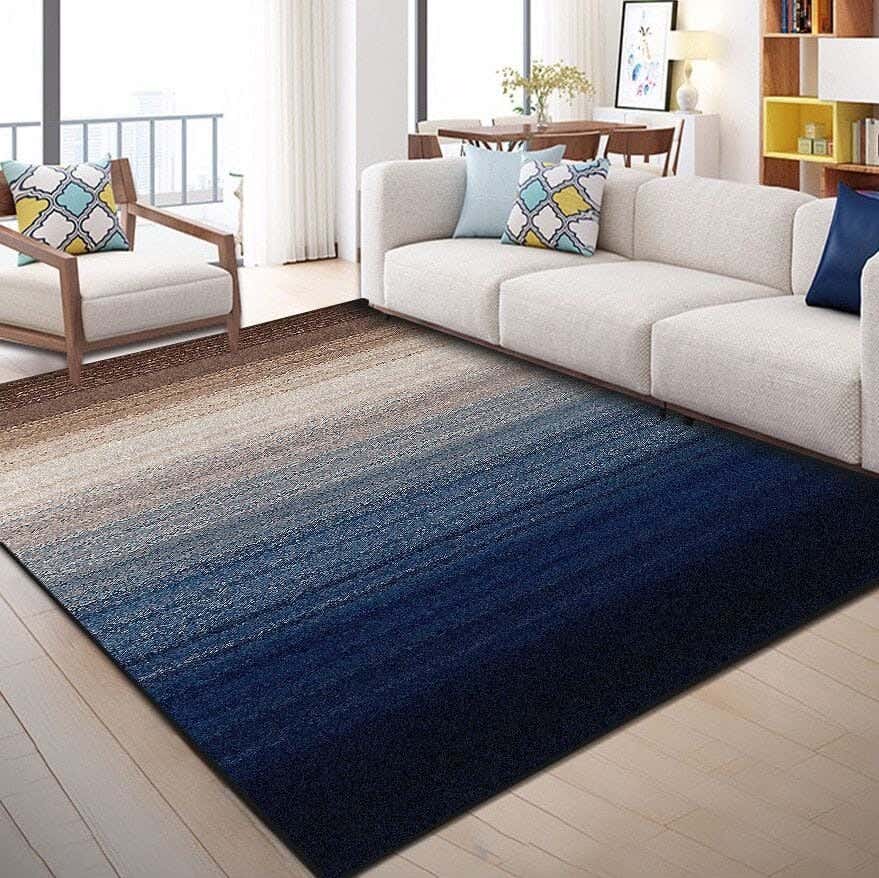 Line Sleep Dots Fabric Carpet protector, 160x250 cm - Multicolor