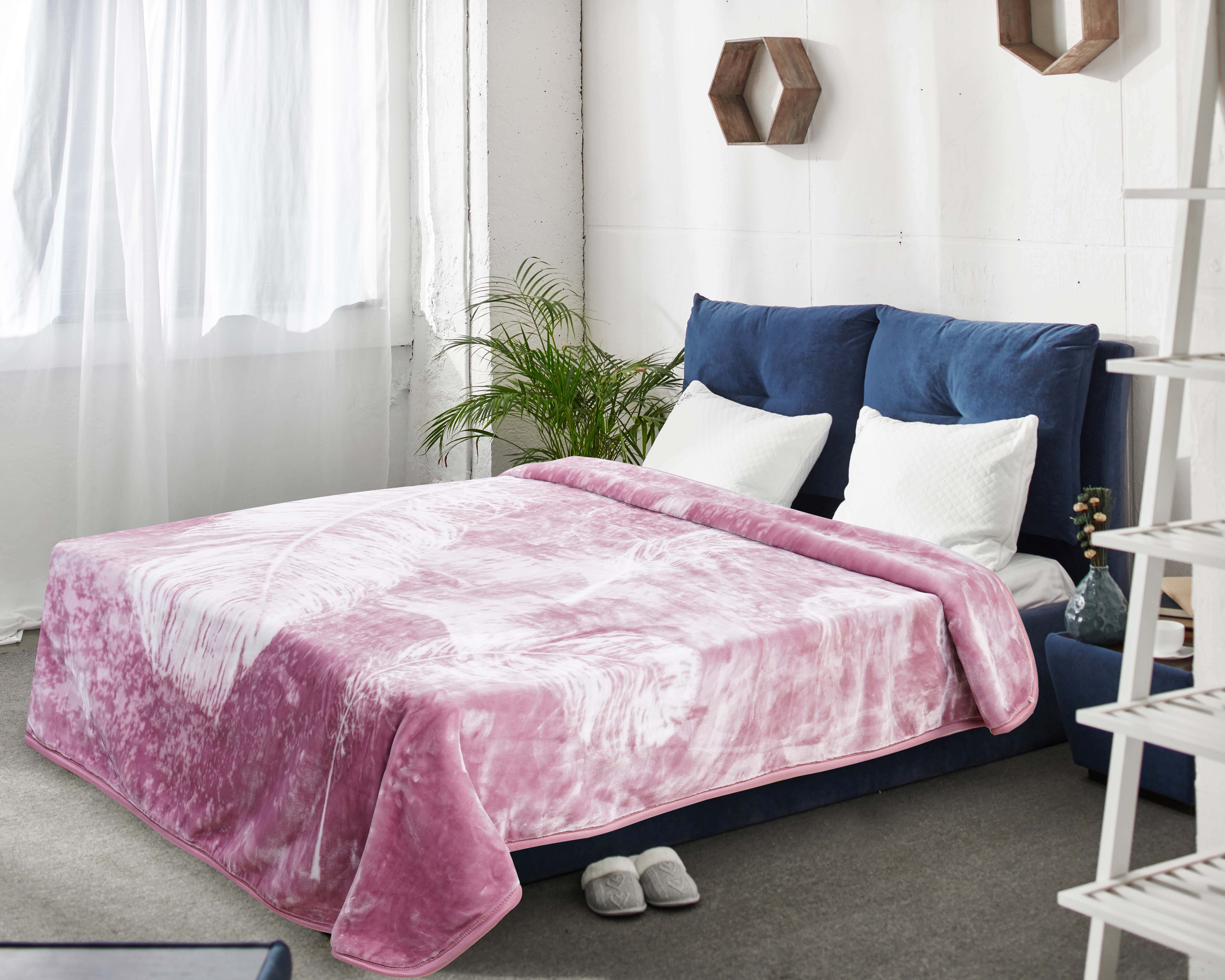 Mandora Velvet Double Layers Blanket, 220x240 cm, Approximately 5 kg - Cashmere