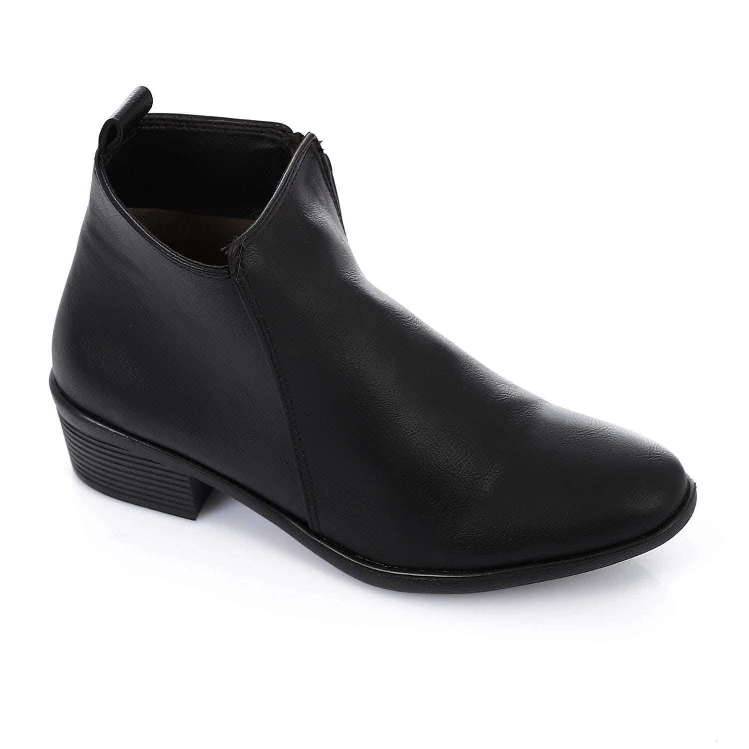 XO Style Leather Ankle Boot For Women