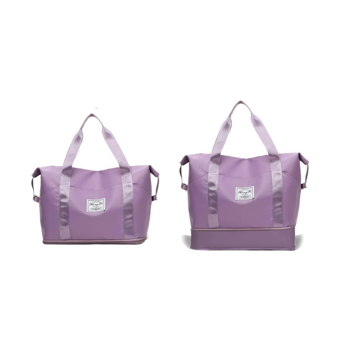 Jahomieo Dry and Wet Separation Travel Duffel Bag - Purple