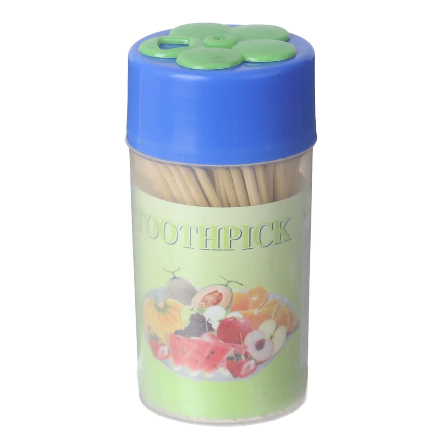 Wooden Toothpicks, 100 Pieces - Blue