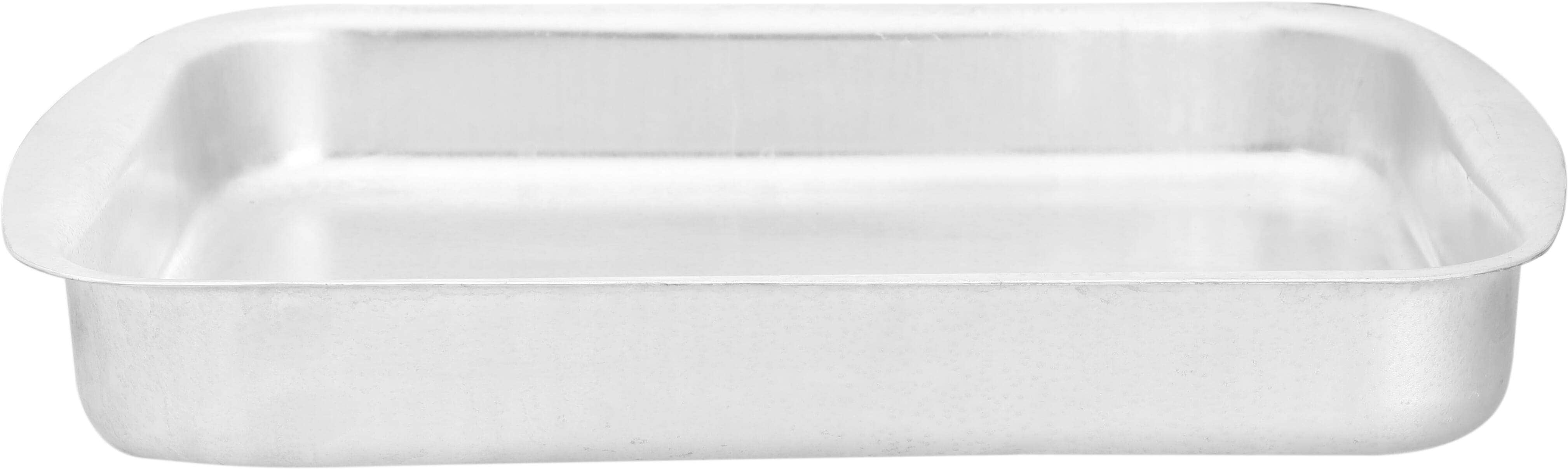 Chef Cook Majestic Rectangular Aluminum Oven Dish, 35 cm - Silver
