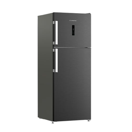 Ariston Art70 F1422D Xdi No-Frost Refrigerator, Top Freezer, Digital Display, 420 Liter Capacity - Dark Silver